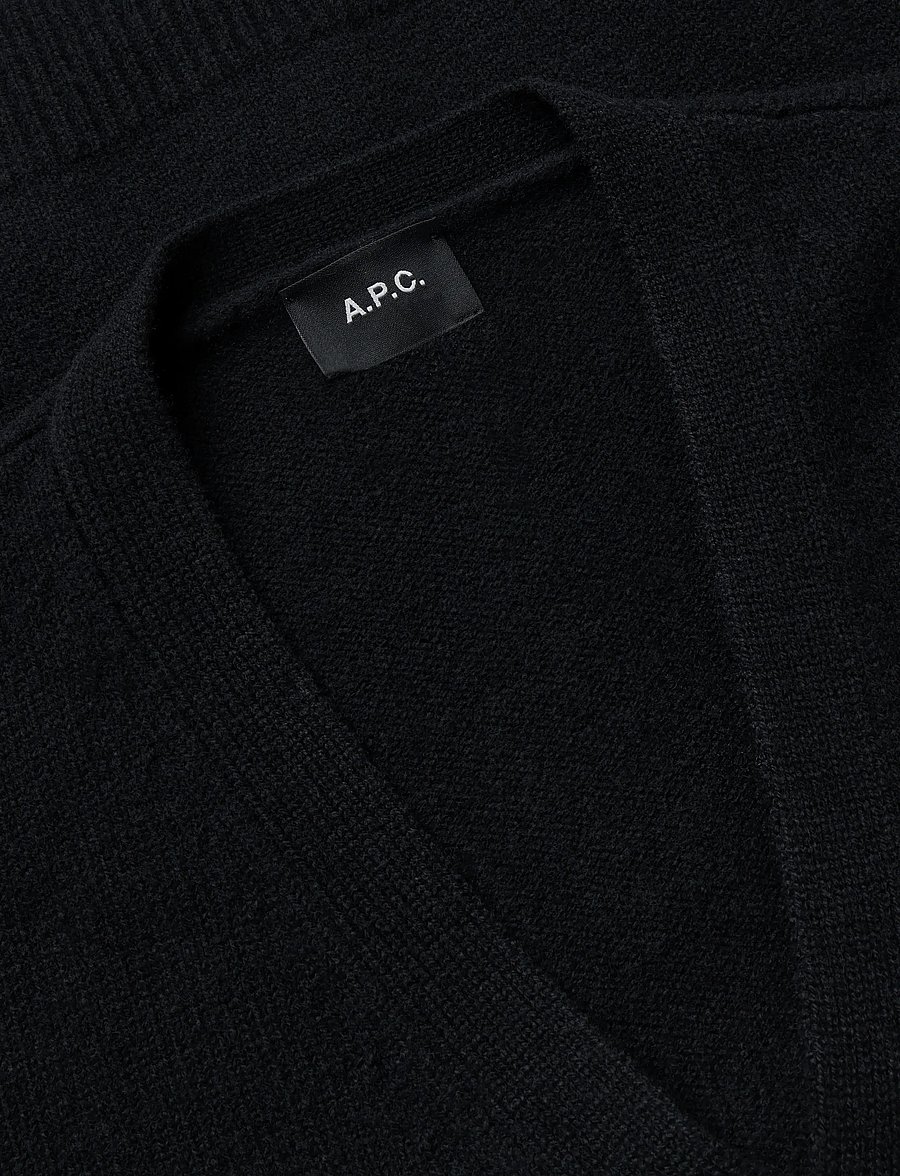 A.P.C. - cardigan kevin - koftor - black - 2