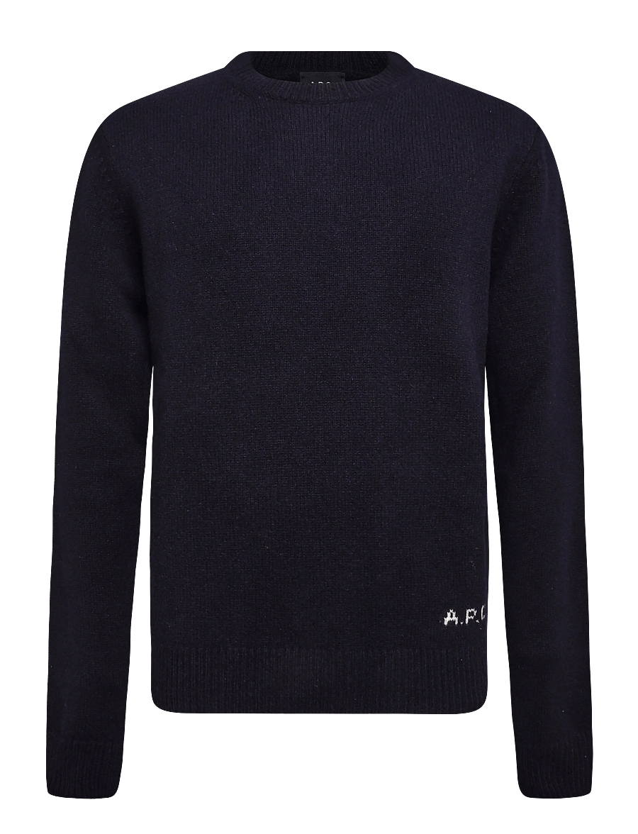 A.P.C. - pull edmond - rund hals - dark navy - 0