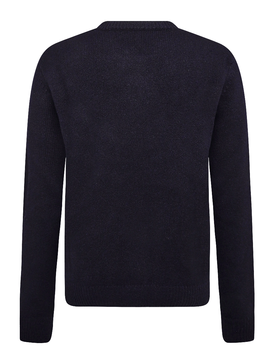 A.P.C. - pull edmond - rund hals - dark navy - 1