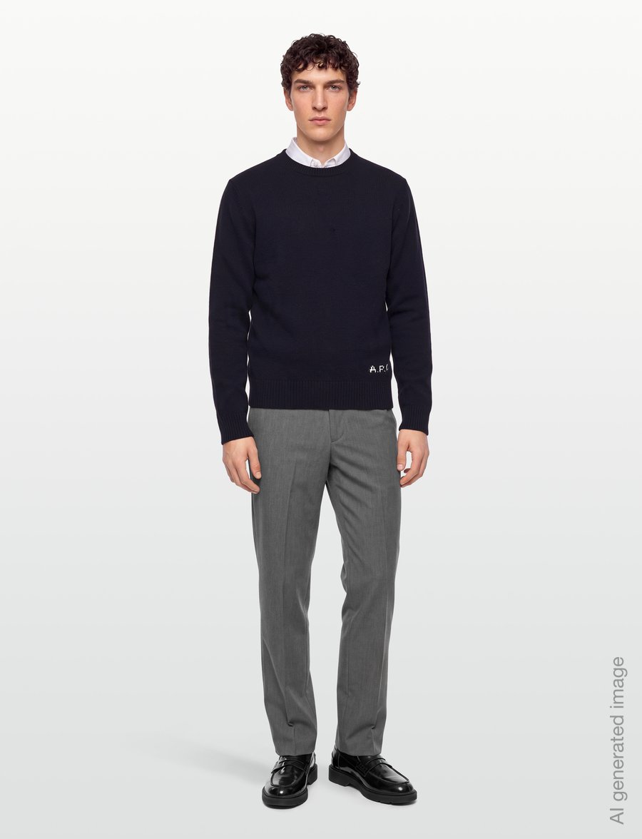 A.P.C. - pull edmond - round necks - dark navy - 0