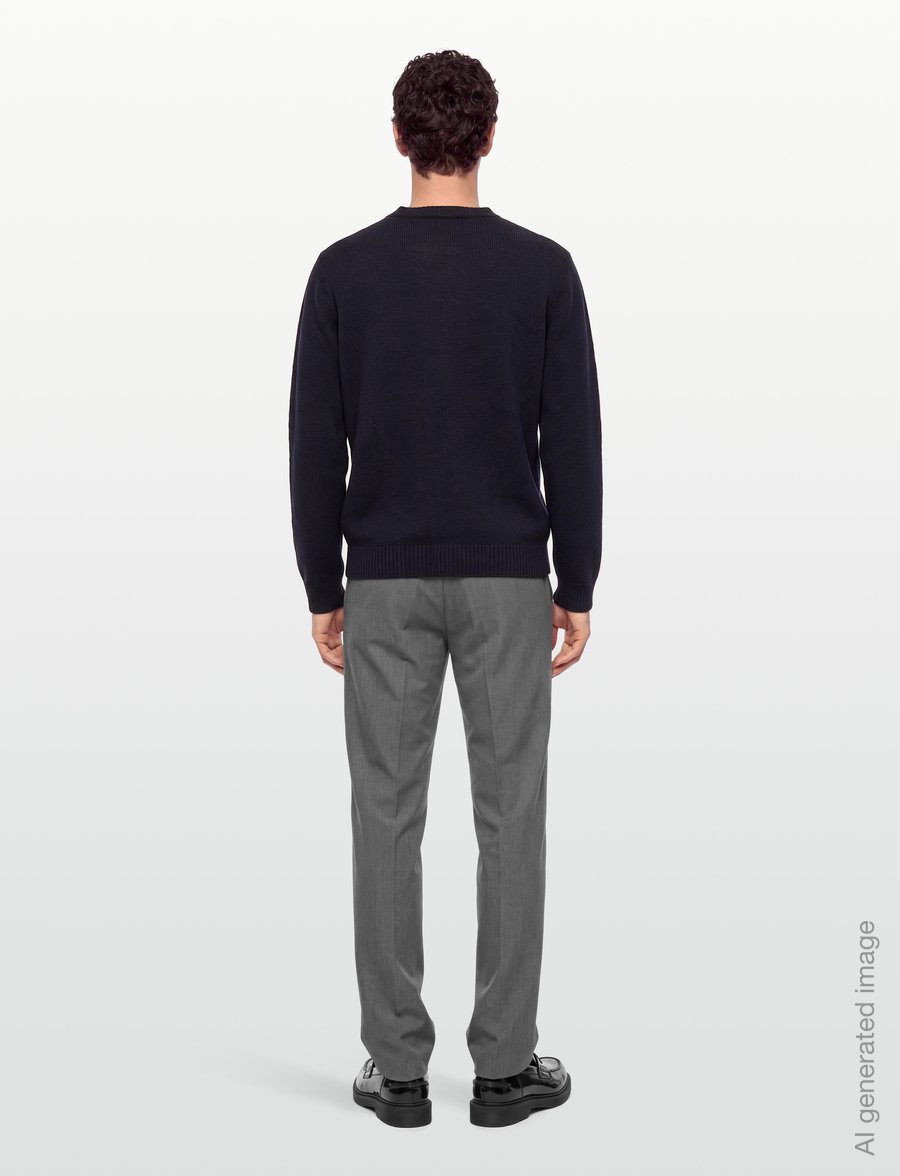 A.P.C. - pull edmond - round necks - dark navy - 4