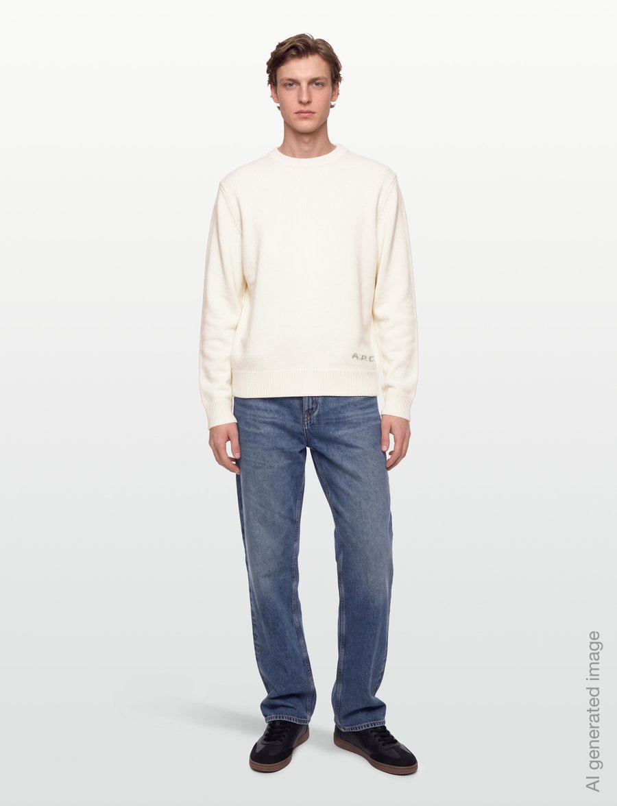 A.P.C. - pull edmond - round necks - ecru - 0