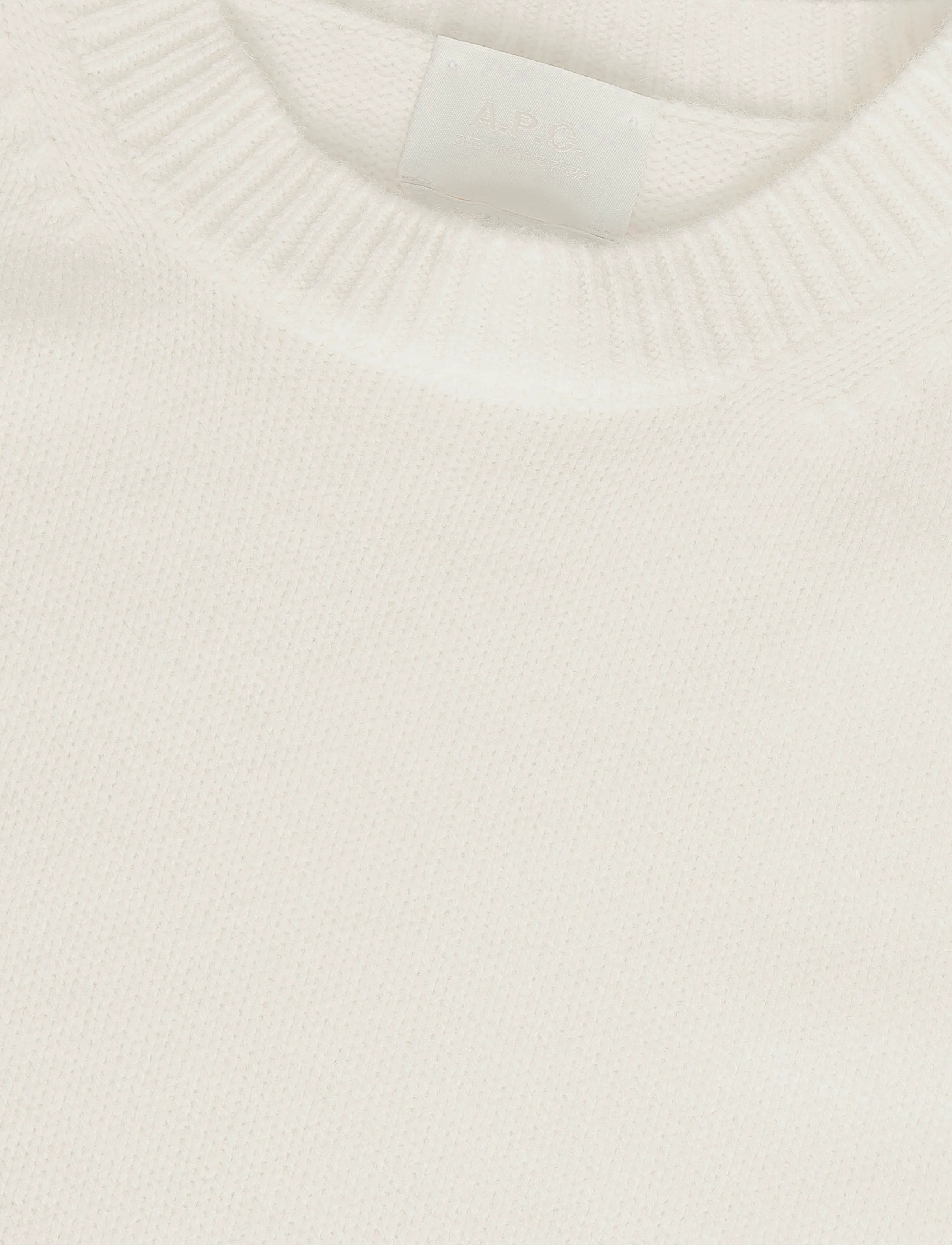 A.P.C. - pull edmond - rundhalsad - ecru - 2
