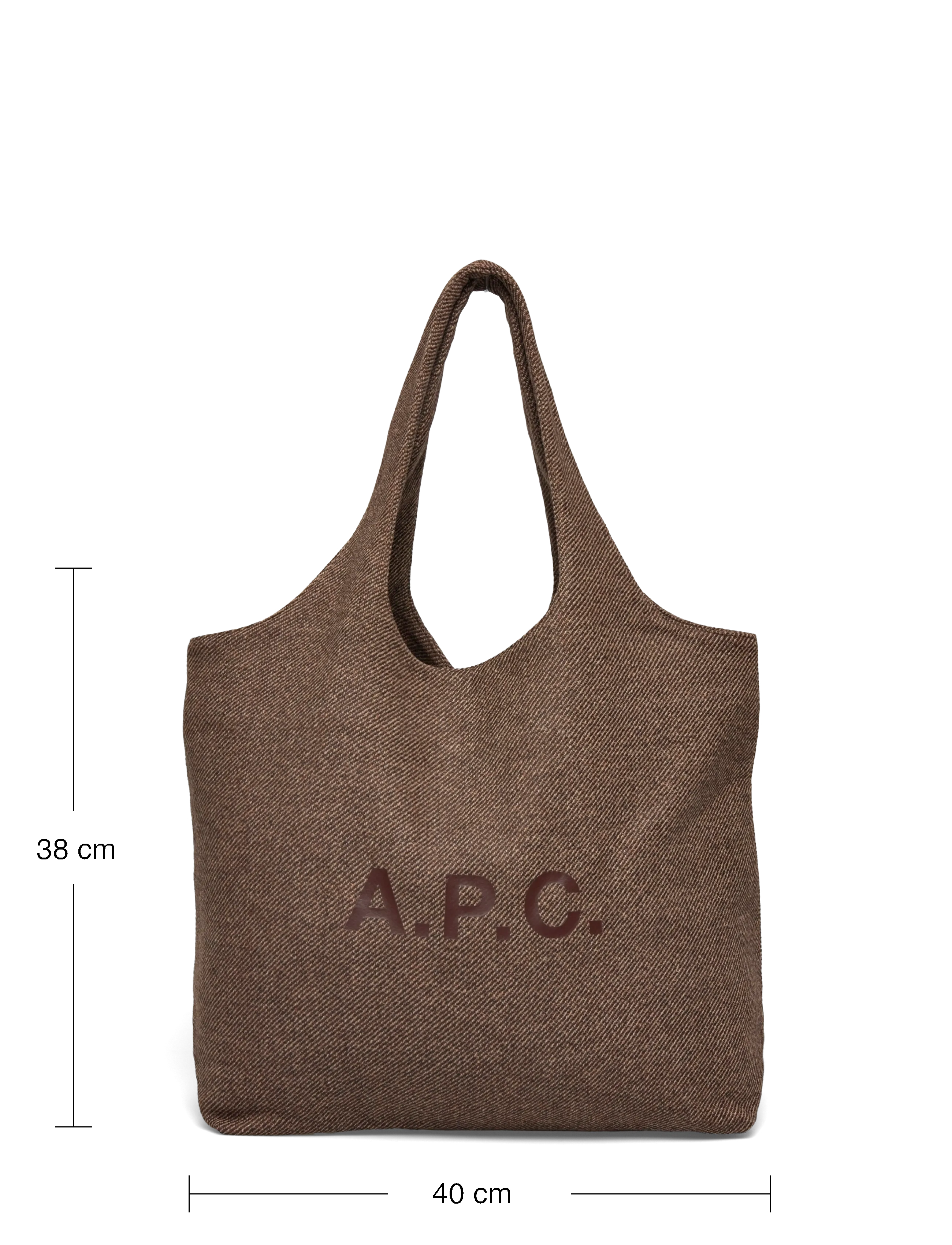 A.P.C. - tote ninon - brown - 3