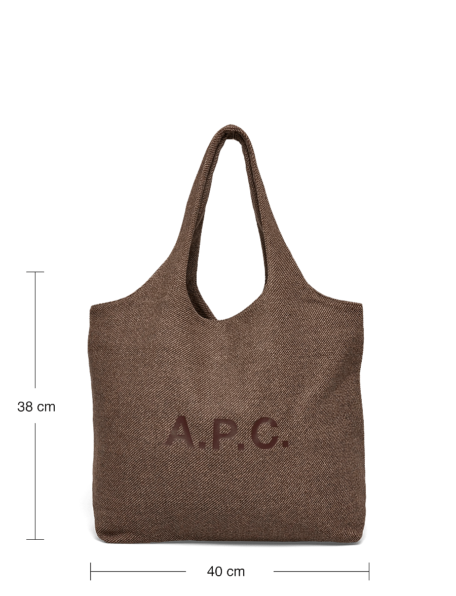 A.P.C. - tote ninon - tote bags - brown - 3