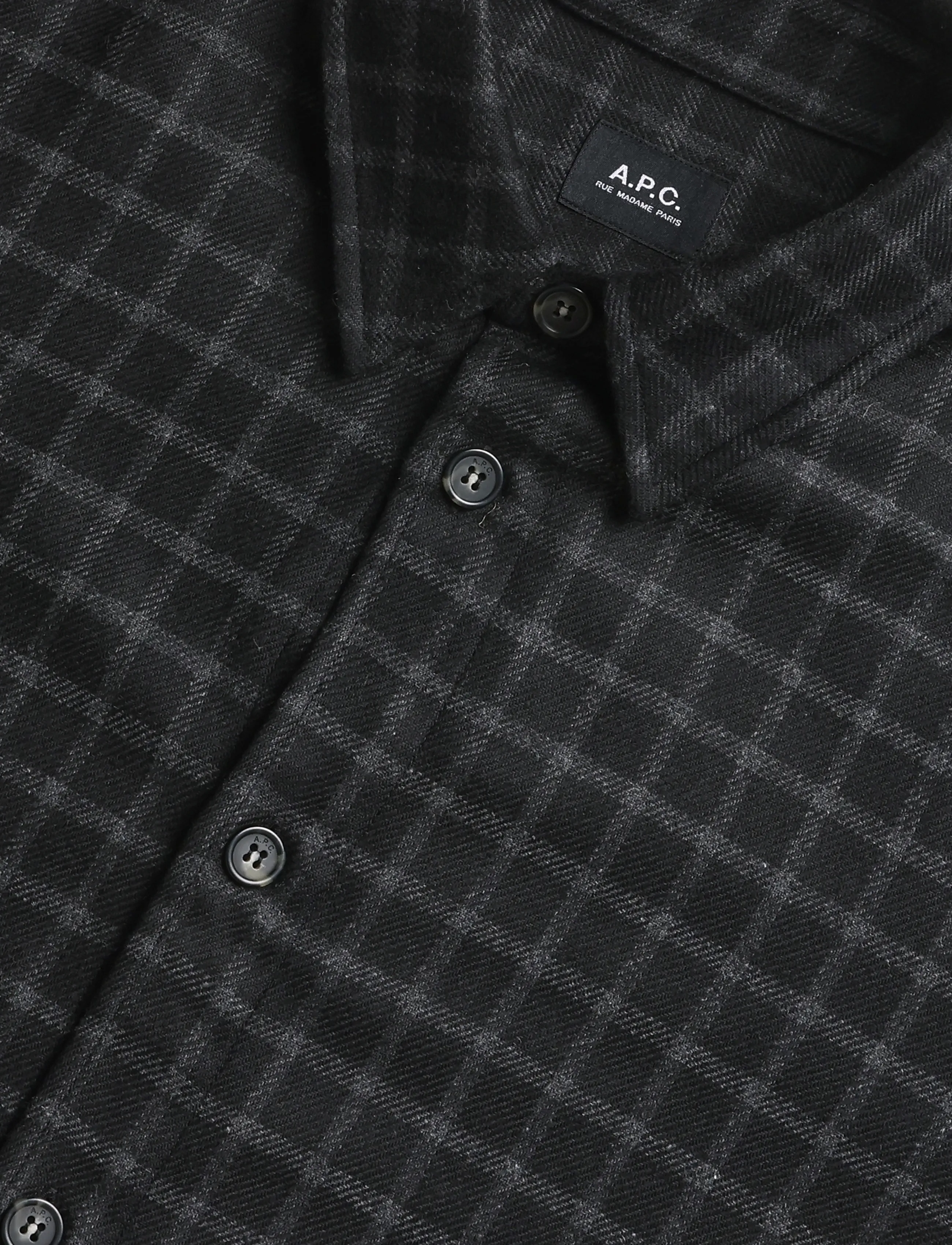 A.P.C. - surchemise bobby - black - 2