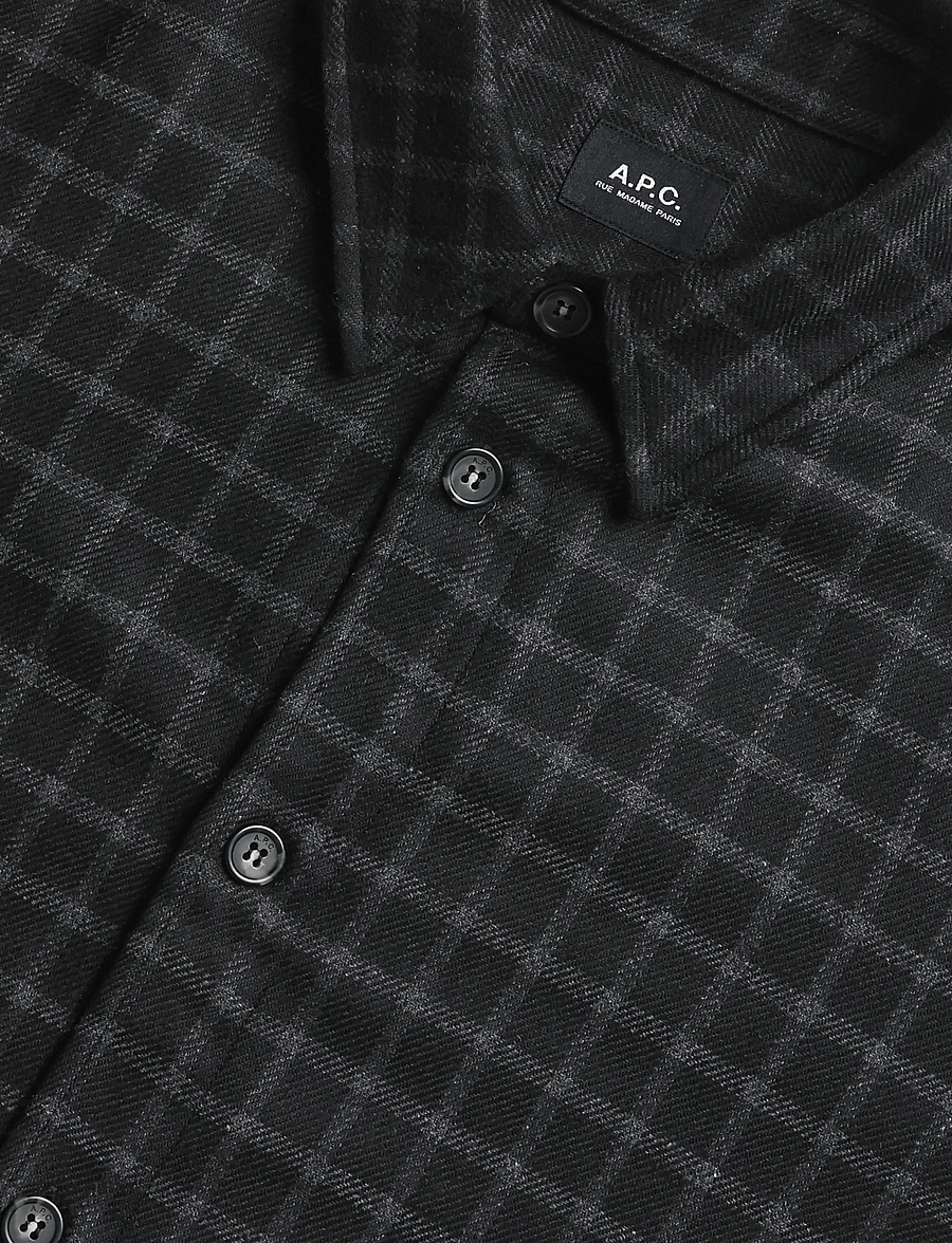 A.P.C. - surchemise bobby - jackor - black - 2