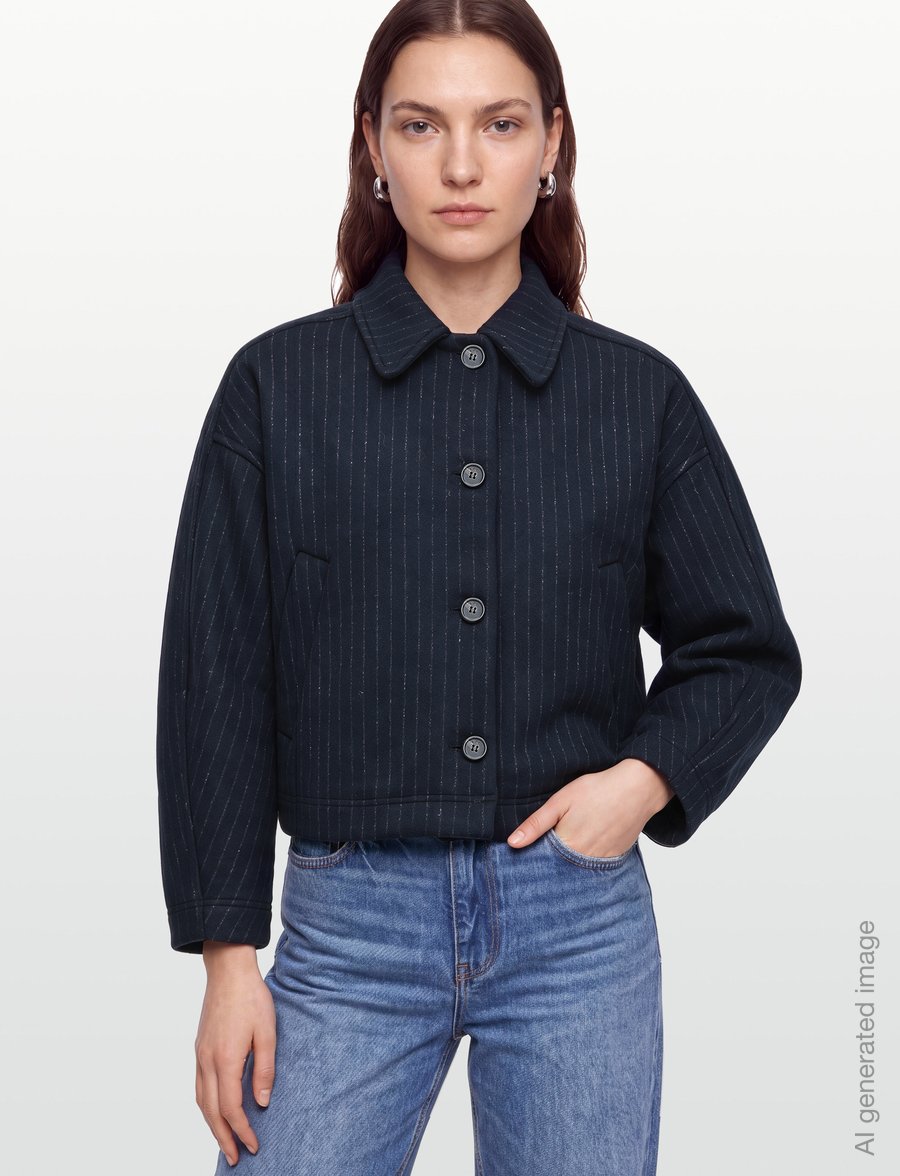 A.P.C. - Becca - wolljacken - dark navy - 3