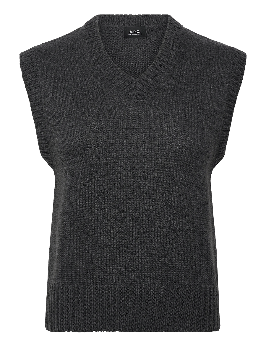A.P.C. - Vicky - strickwesten - heathered anthracite - 0