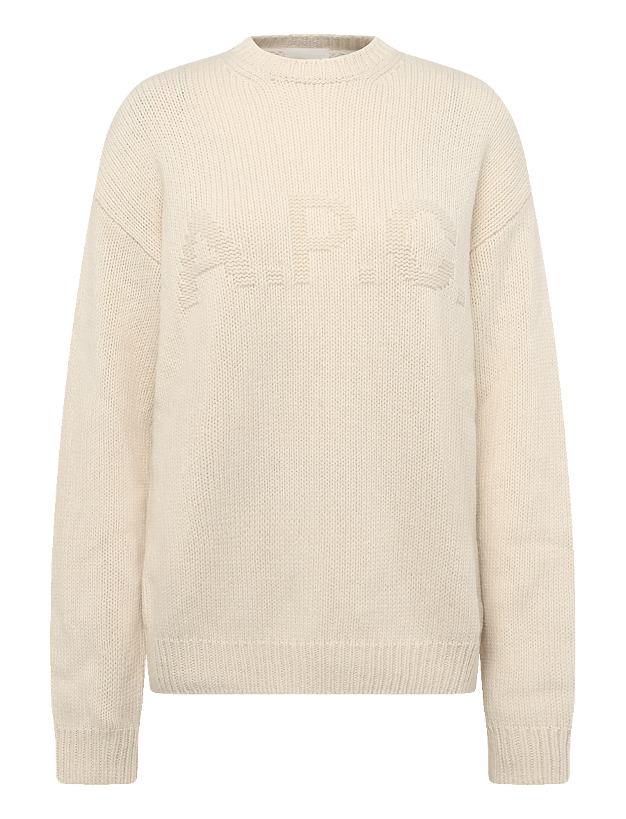 A.P.C. - pull george - rundhalsad - ecru - 0