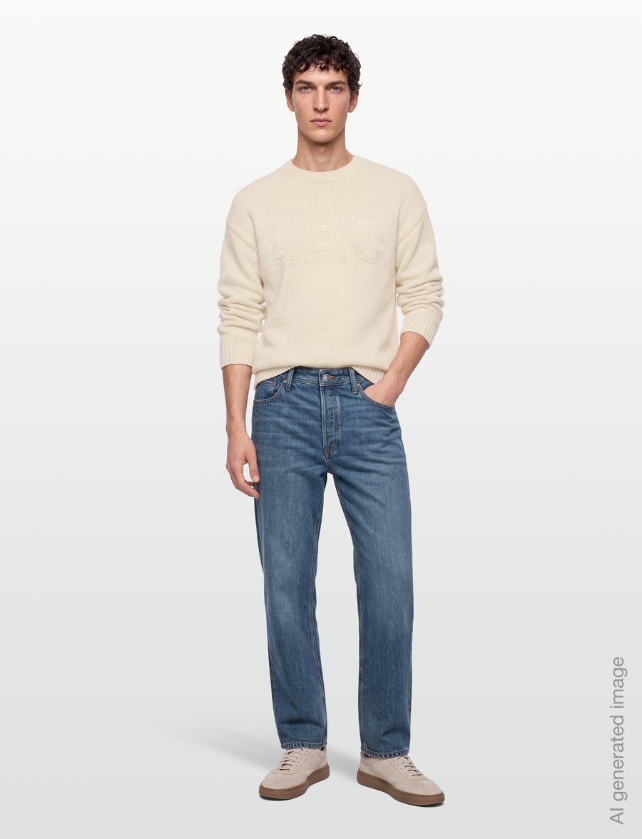 A.P.C. - pull george - Ümara kaelusega - ecru - 0