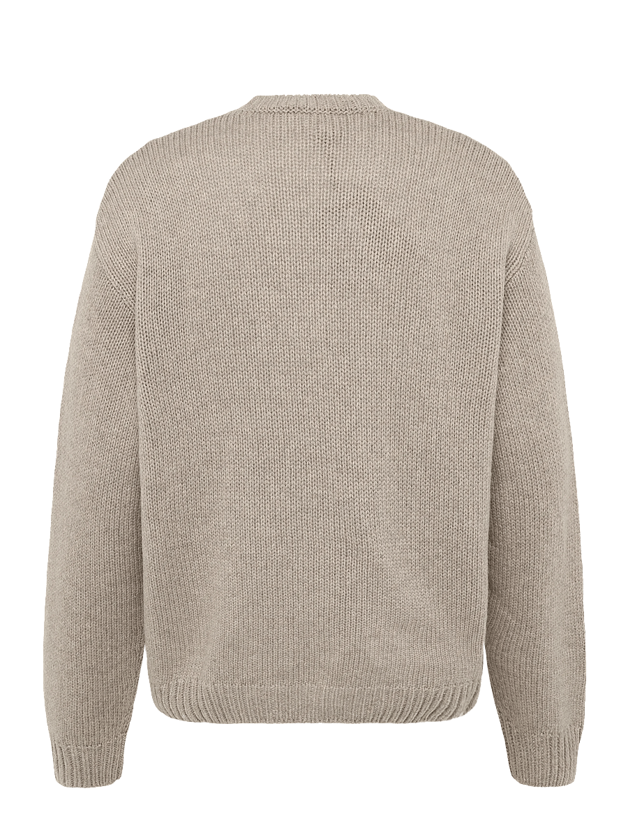 A.P.C. - pull george - rundhalsad - taupe - 1