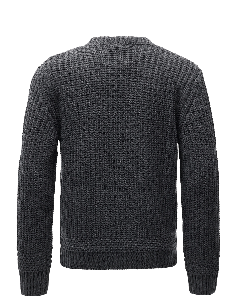 A.P.C. - pull ron - rundhals - heathered anthracite - 1