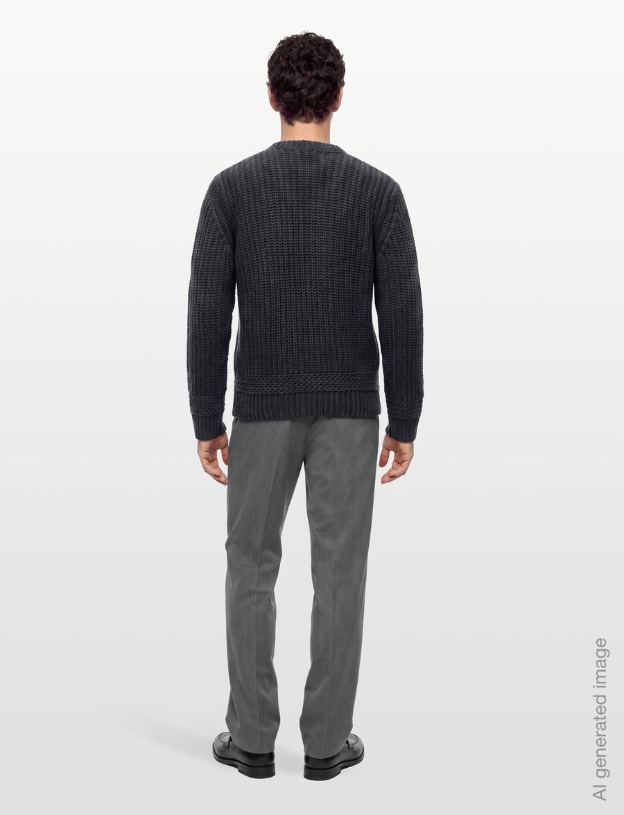 A.P.C. - pull ron - rundhalsad - heathered anthracite - 4
