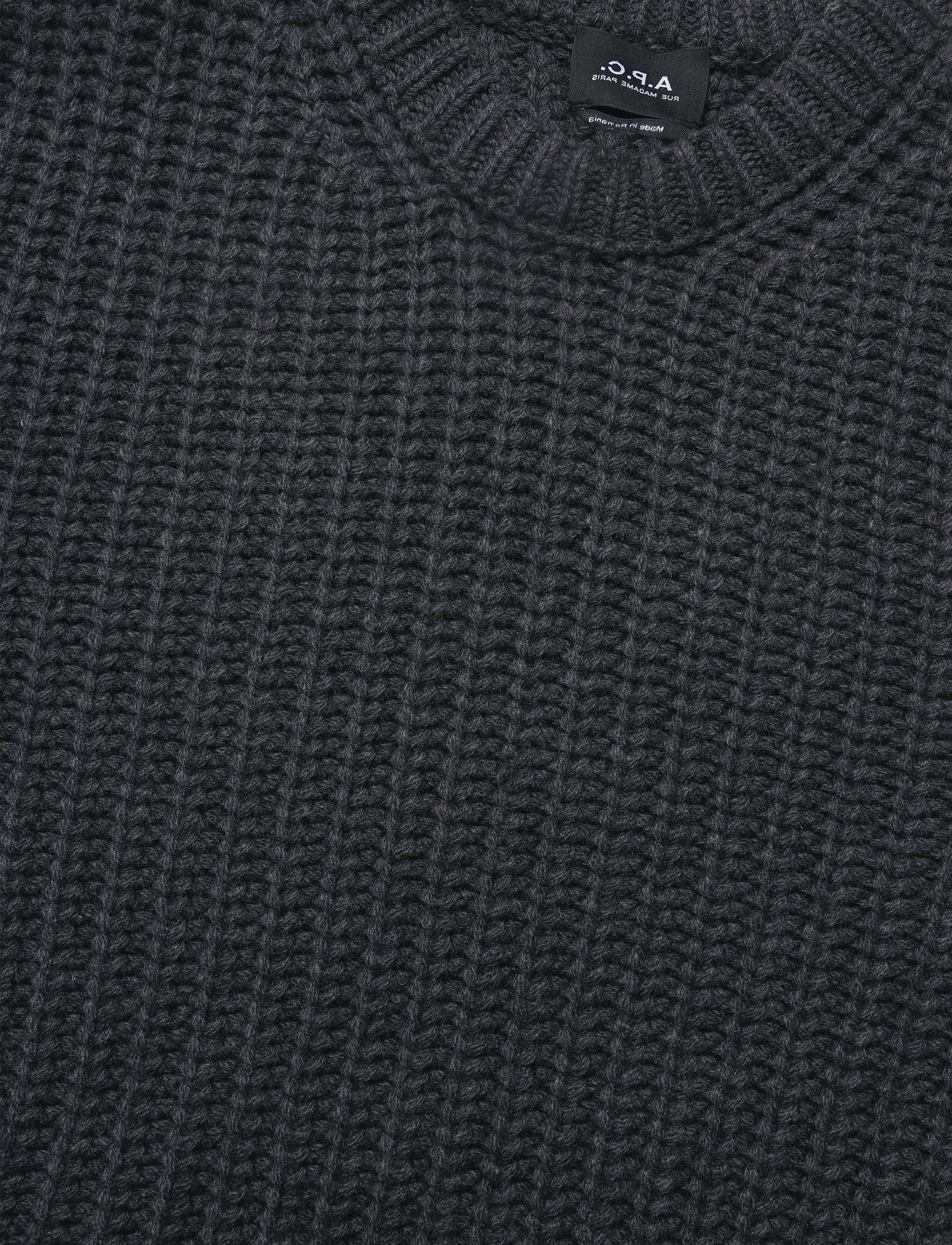 A.P.C. - pull ron - heathered anthracite - 2