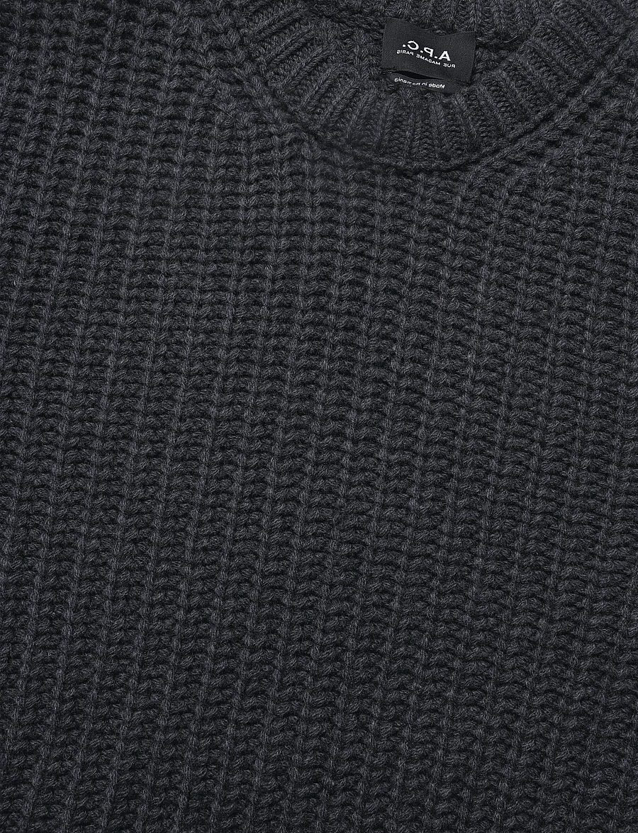 A.P.C. - pull ron - rundhals - heathered anthracite - 2