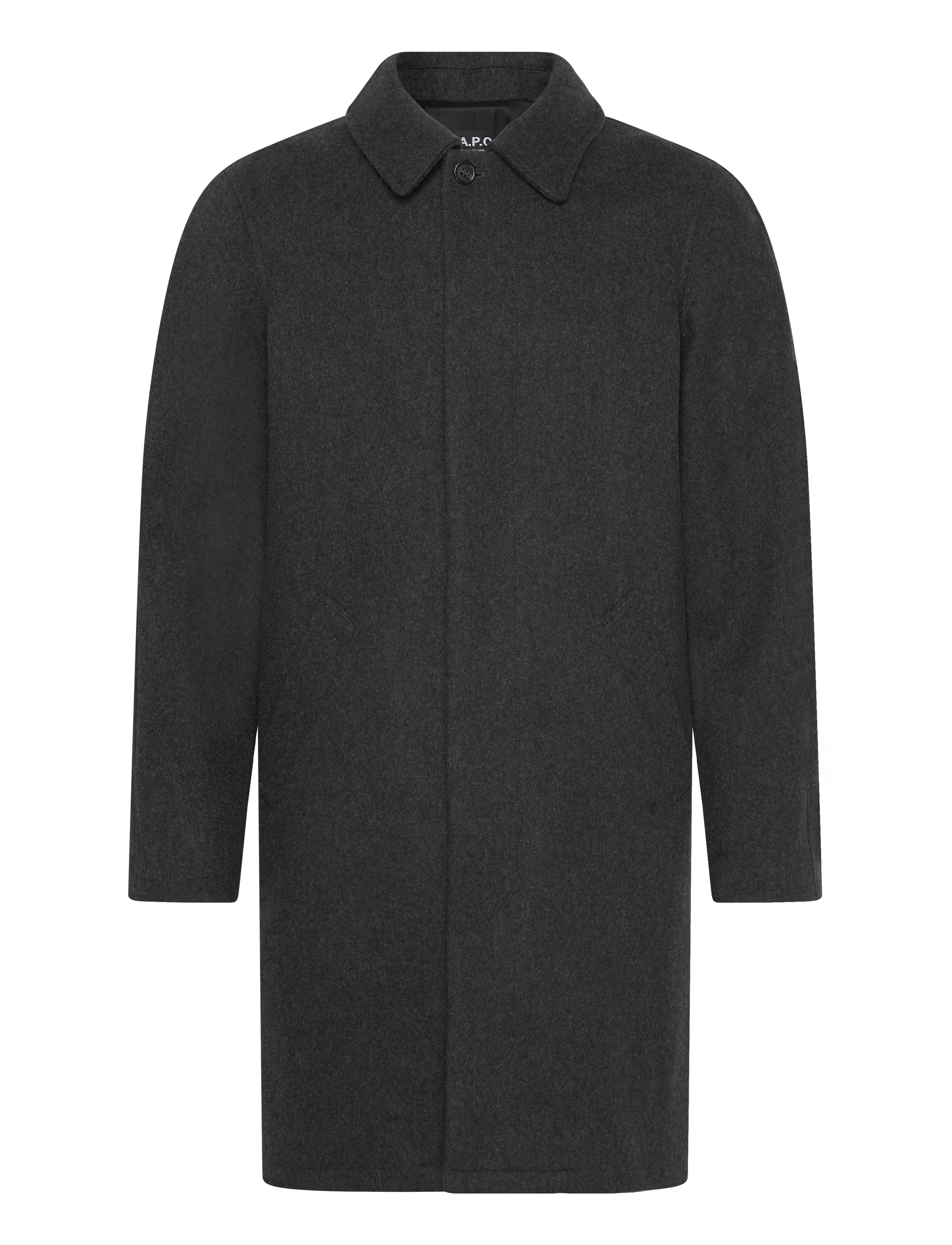 A.P.C. Mac Auster, XXL, Coats, Grau - Wool Männerswear