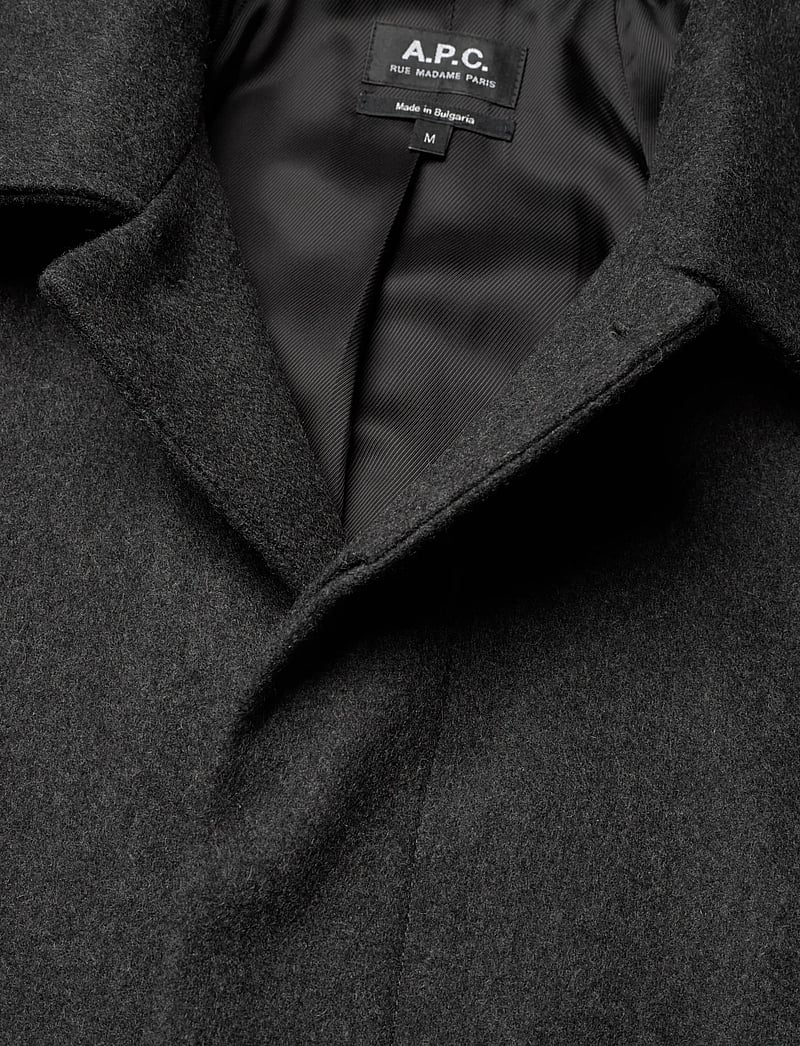 A.P.C. - Coat Mac auster - wollmäntel - anthracite chine - 2