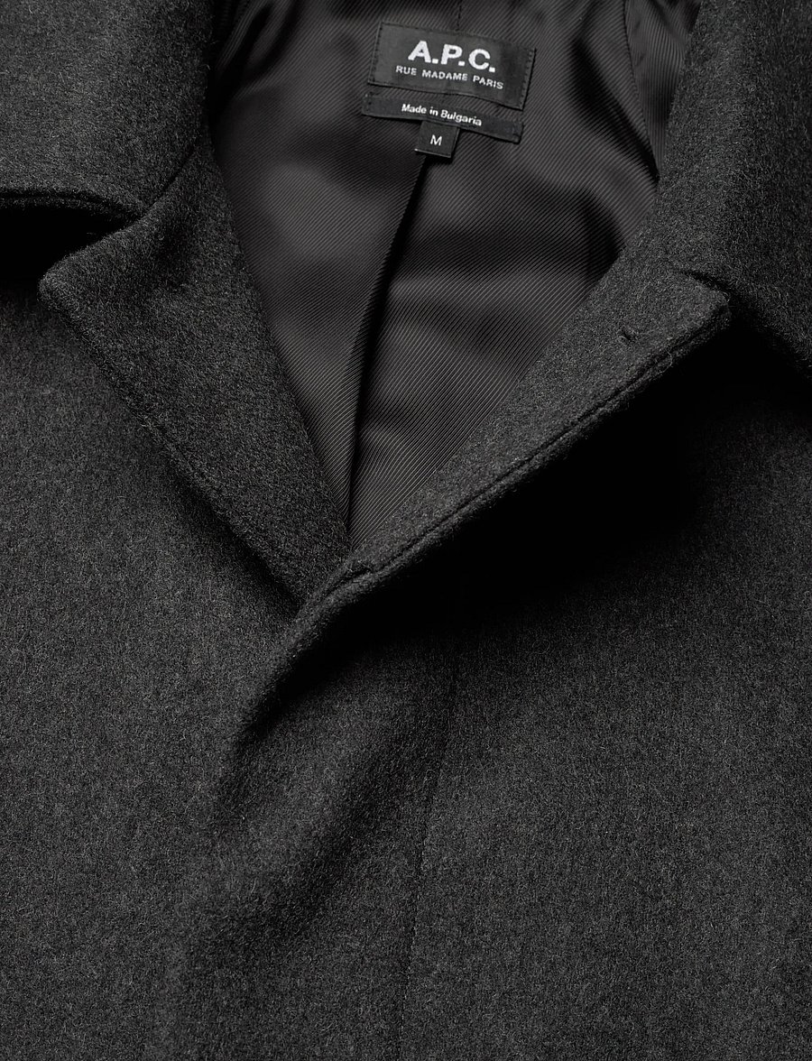 A.P.C. - Coat Mac auster - wollmäntel - anthracite chine - 2