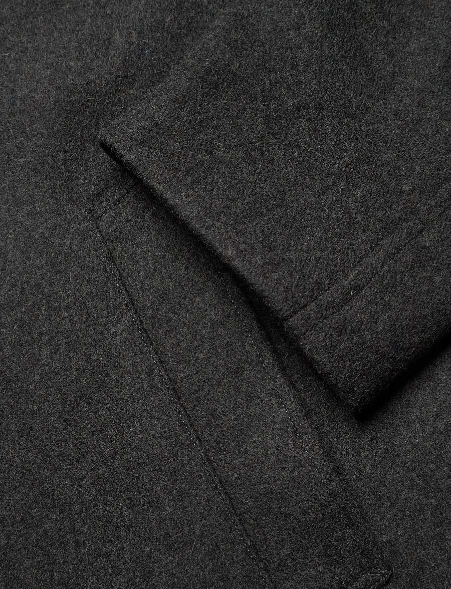 A.P.C. - Coat Mac auster - wollmäntel - anthracite chine - 3