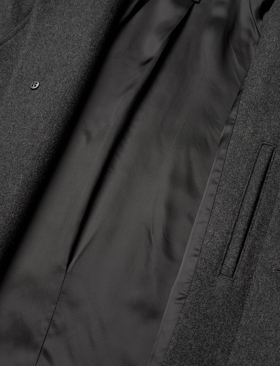 A.P.C. - Coat Mac auster - wollmäntel - anthracite chine - 4