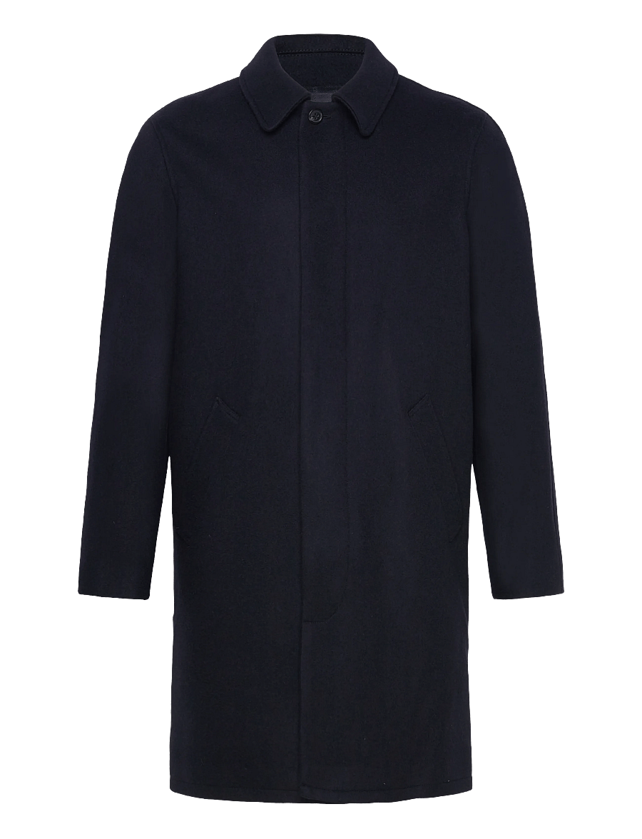 A.P.C. - Coat Mac auster - wollmäntel - marine chine - 0