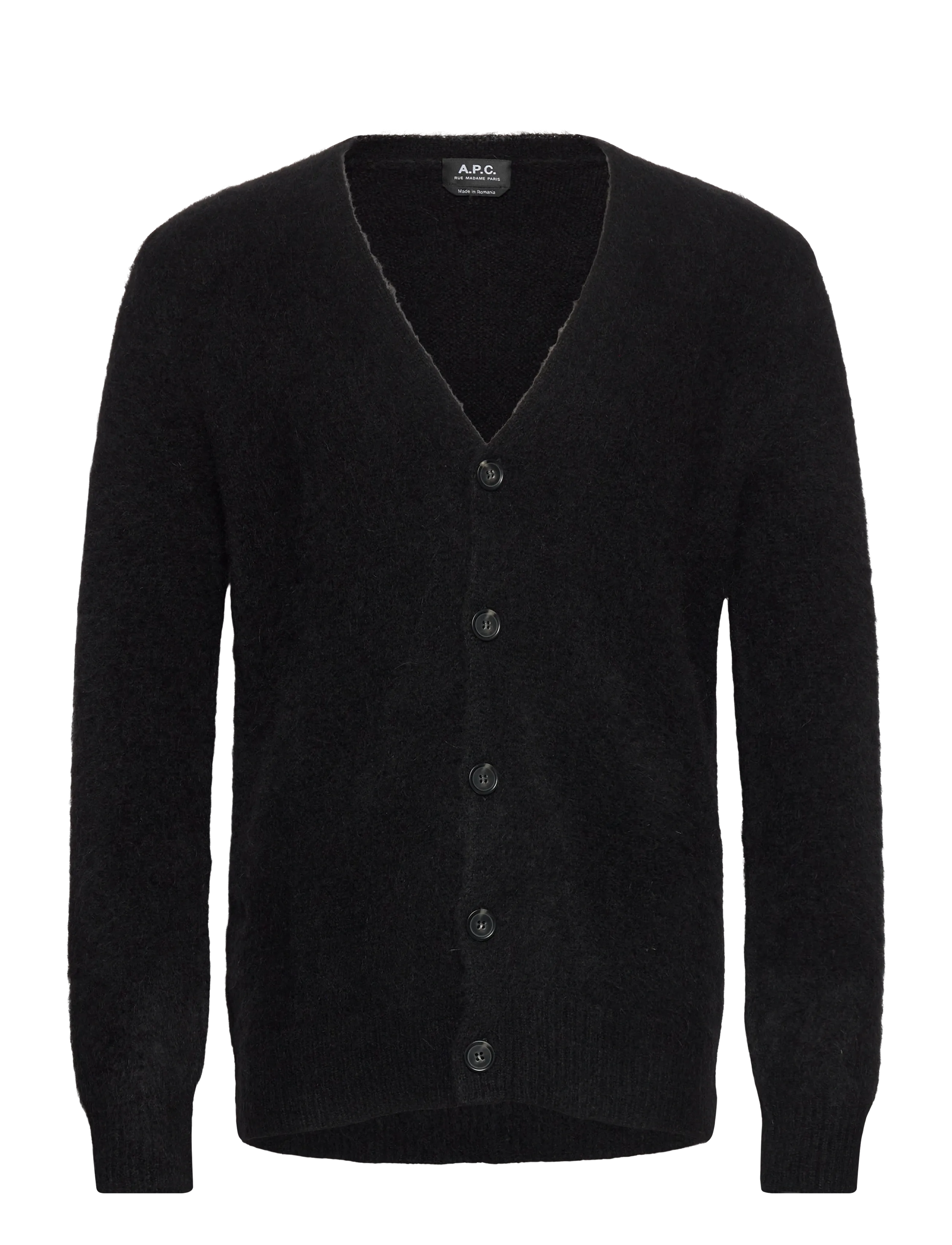 A.P.C. Cardigan Davis, XS, Knitwear, Schwarz - Cardigans, Männerswear