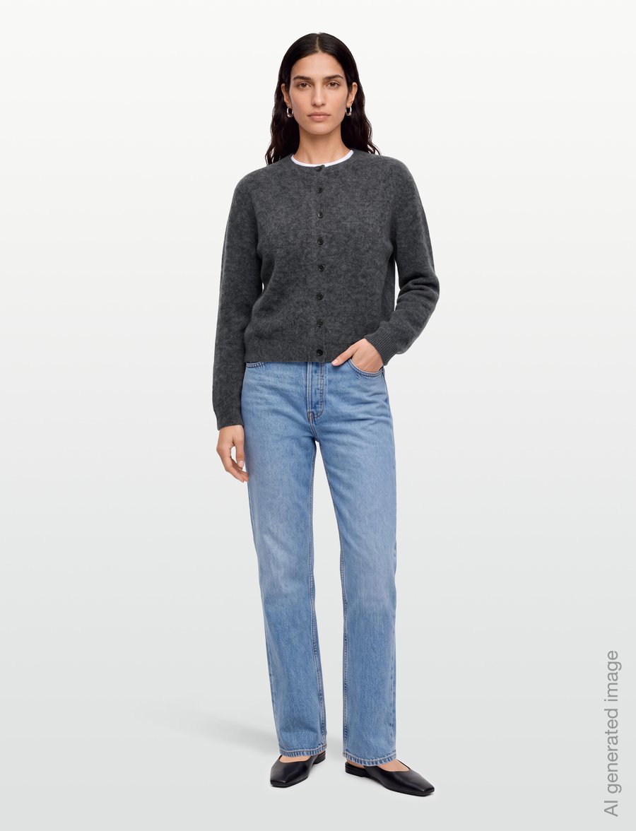 A.P.C. - Marion - cardigans - heathered anthracite - 0