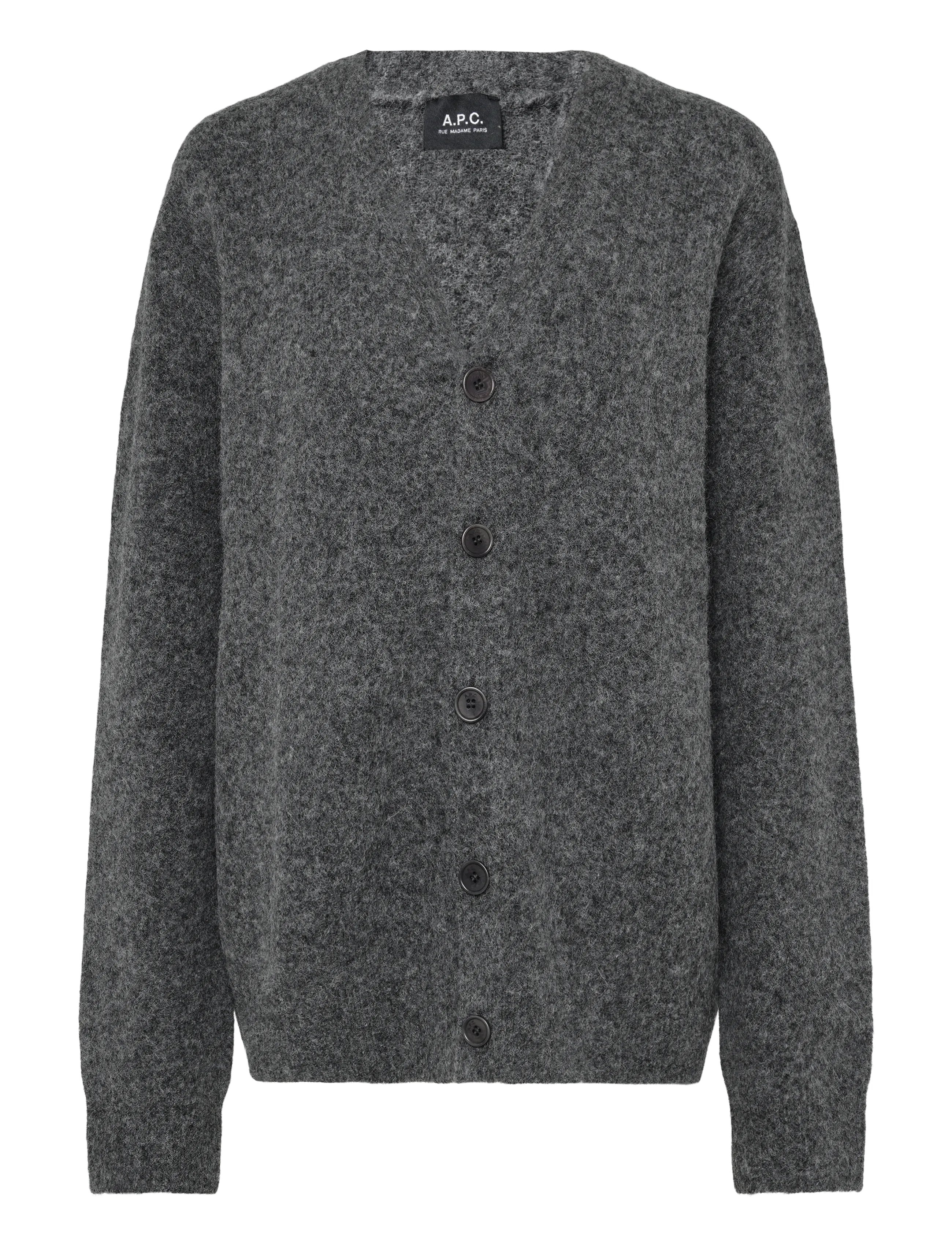 A.P.C. cardigan pierre - Koftor - HEATHERED ANTHRACITE / grey
