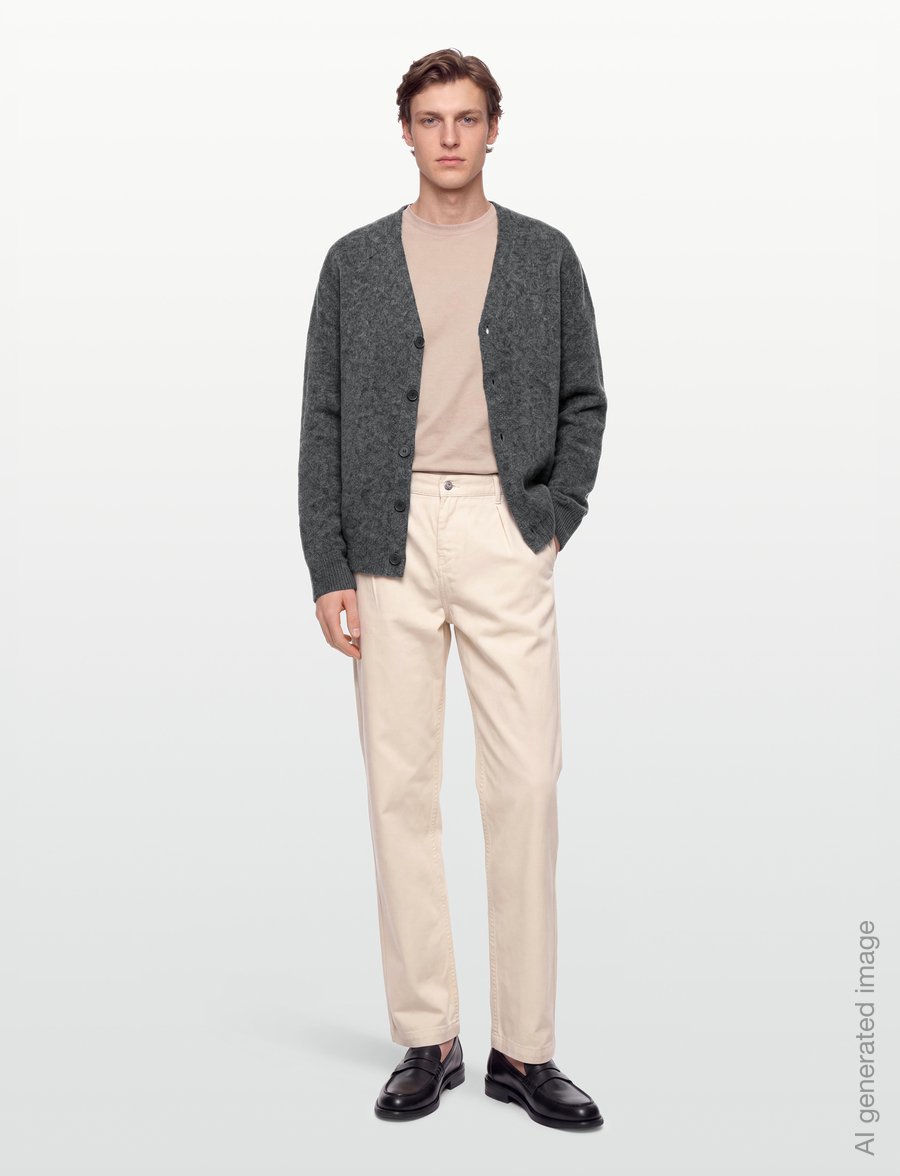 A.P.C. - cardigan pierre - koftor - heathered anthracite - 0