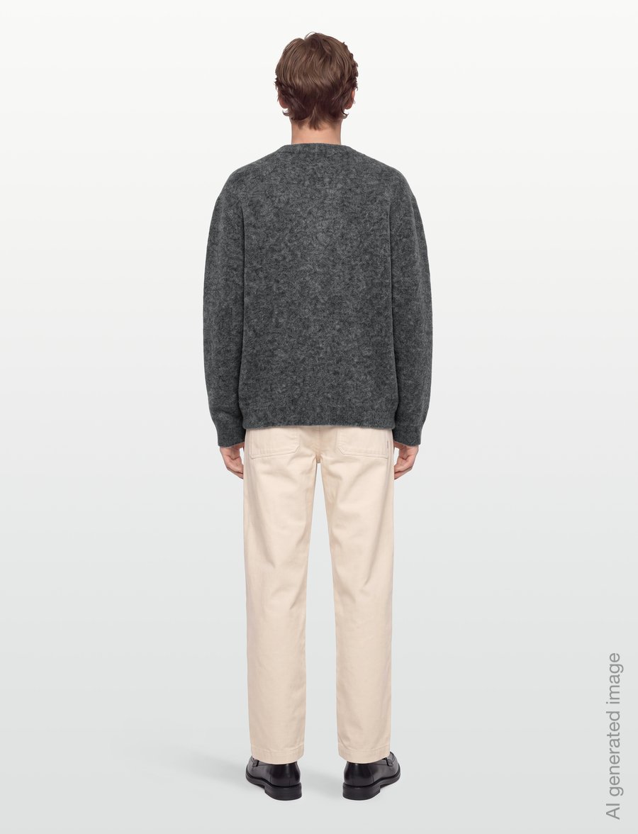 A.P.C. - cardigan pierre - koftor - heathered anthracite - 4