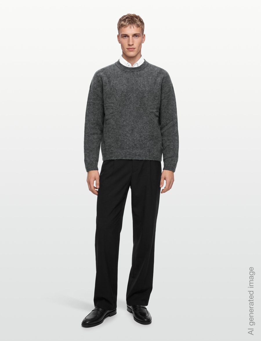 A.P.C. - pull dylan - kõrge kaelusega - heathered anthracite - 0