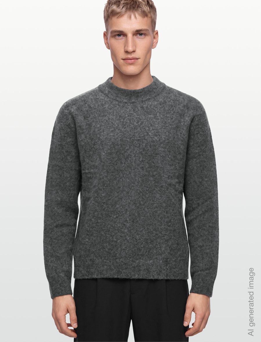 A.P.C. - pull dylan - kõrge kaelusega - heathered anthracite - 3