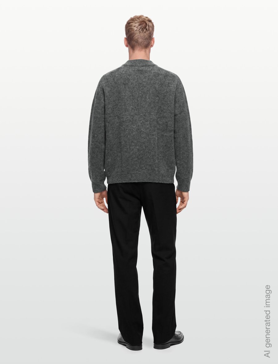 A.P.C. - pull dylan - kõrge kaelusega - heathered anthracite - 4
