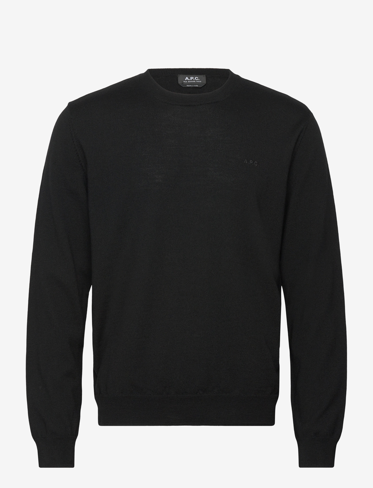 A.P.C. - Pullover Matt logo - rundhalsad - noir - 0