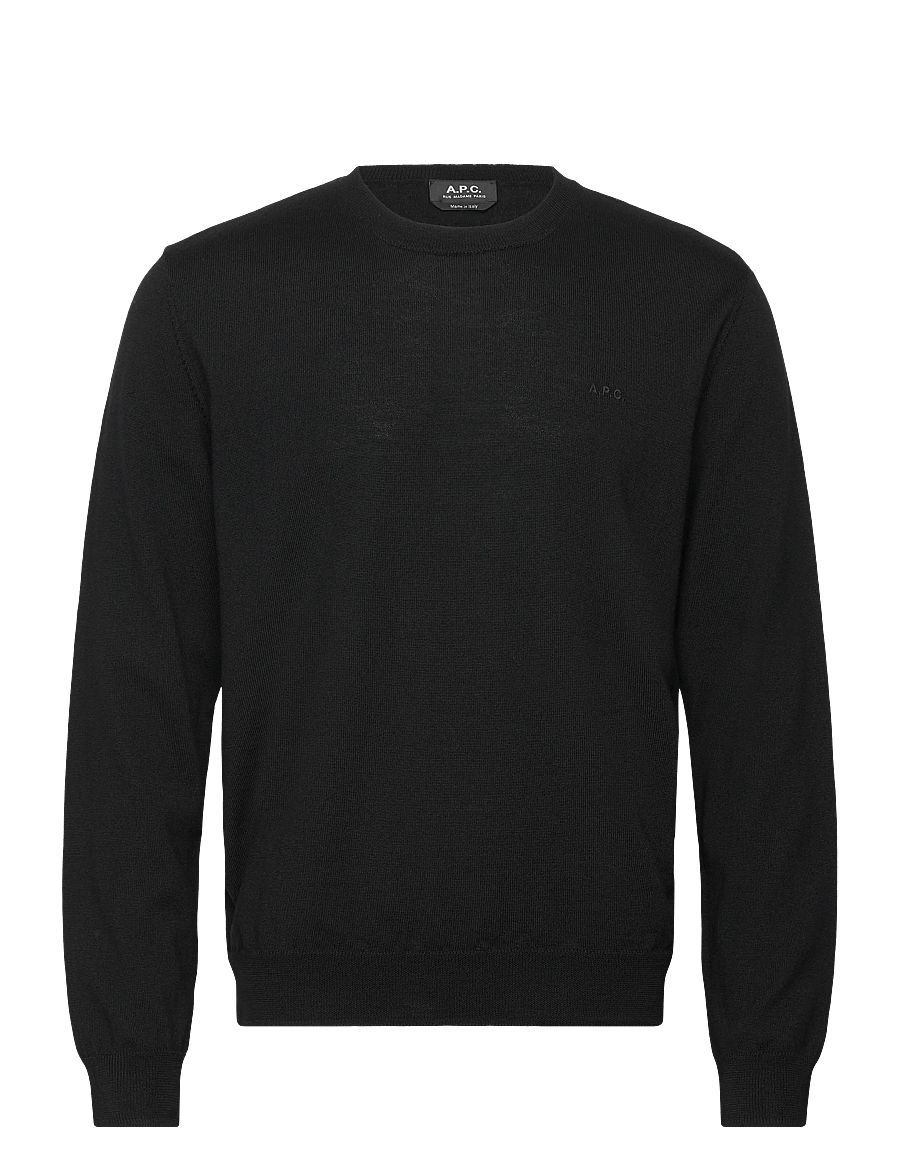 A.P.C. - Pullover Matt logo - rundhals - noir - 0