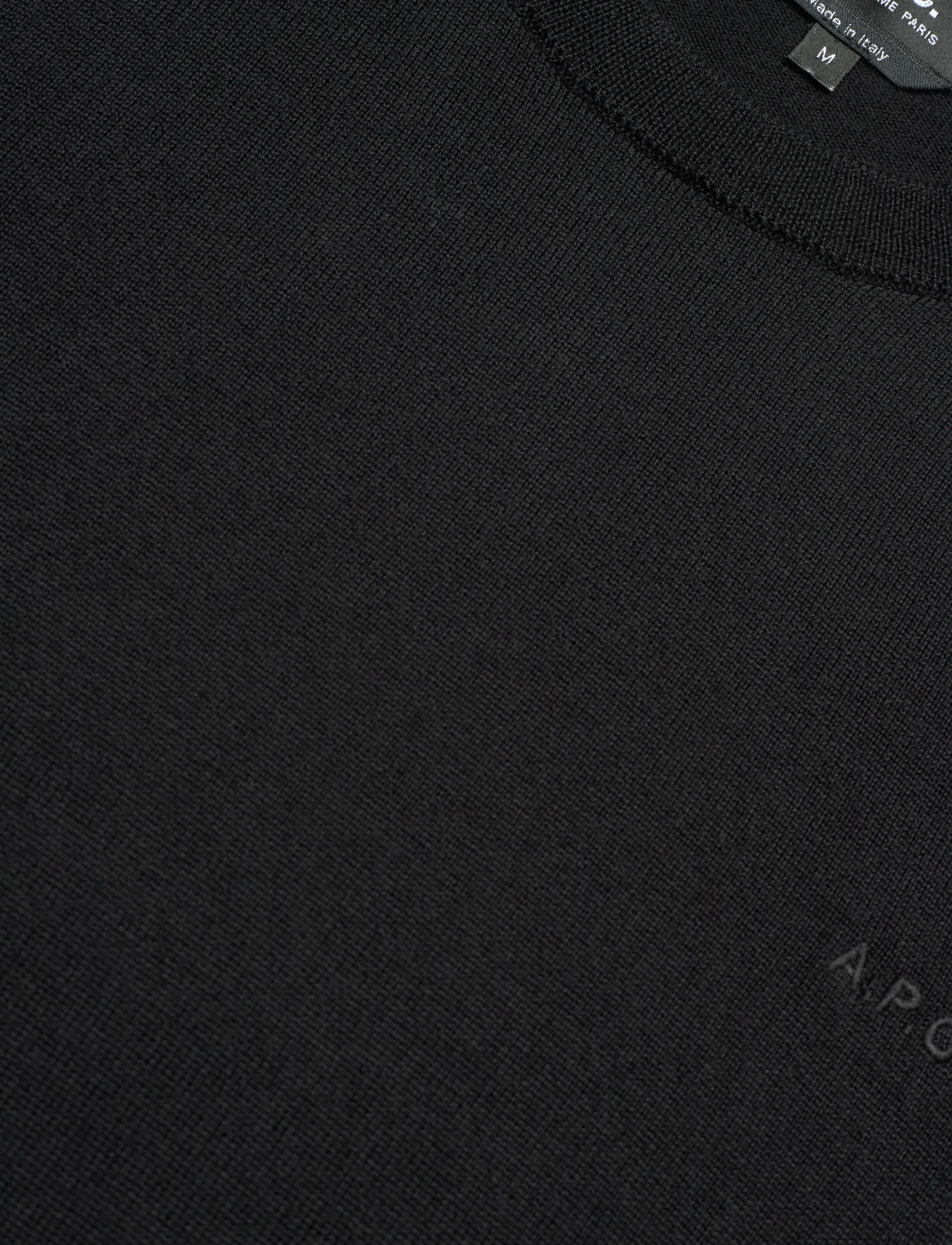 A.P.C. - Pullover Matt logo - strik - noir - 2