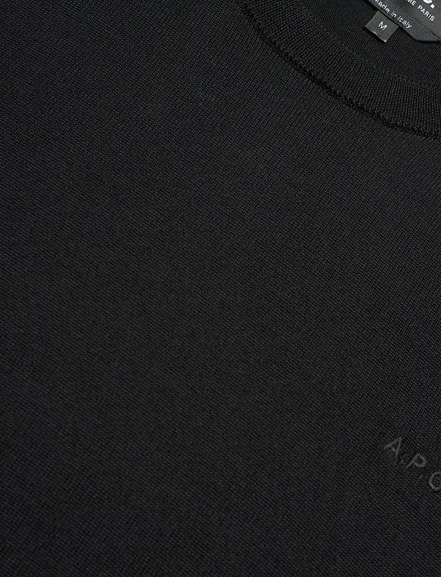 A.P.C. - Pullover Matt logo - rundhals - noir - 2