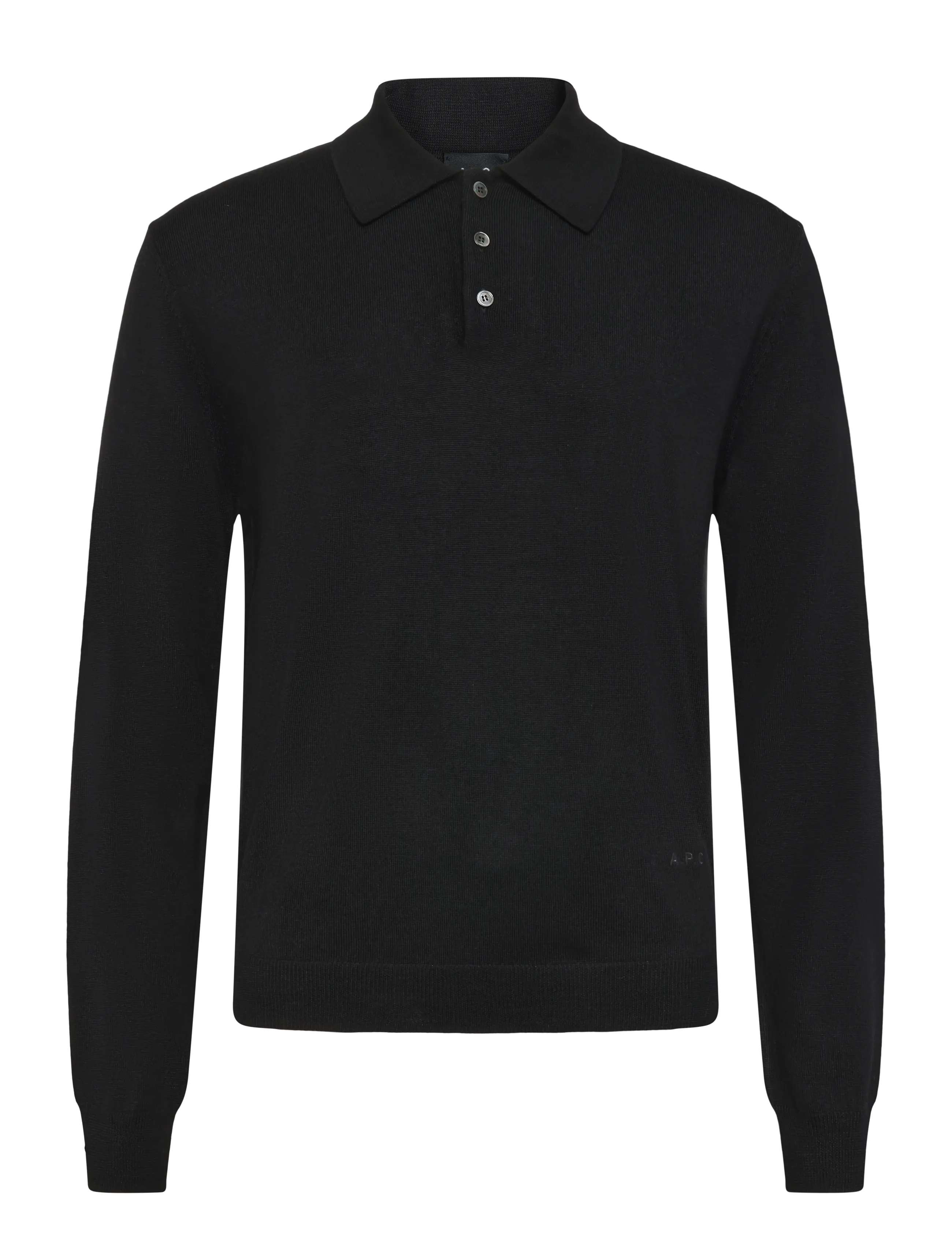 A.P.C. polo riou - Pikéer - BLACK / black