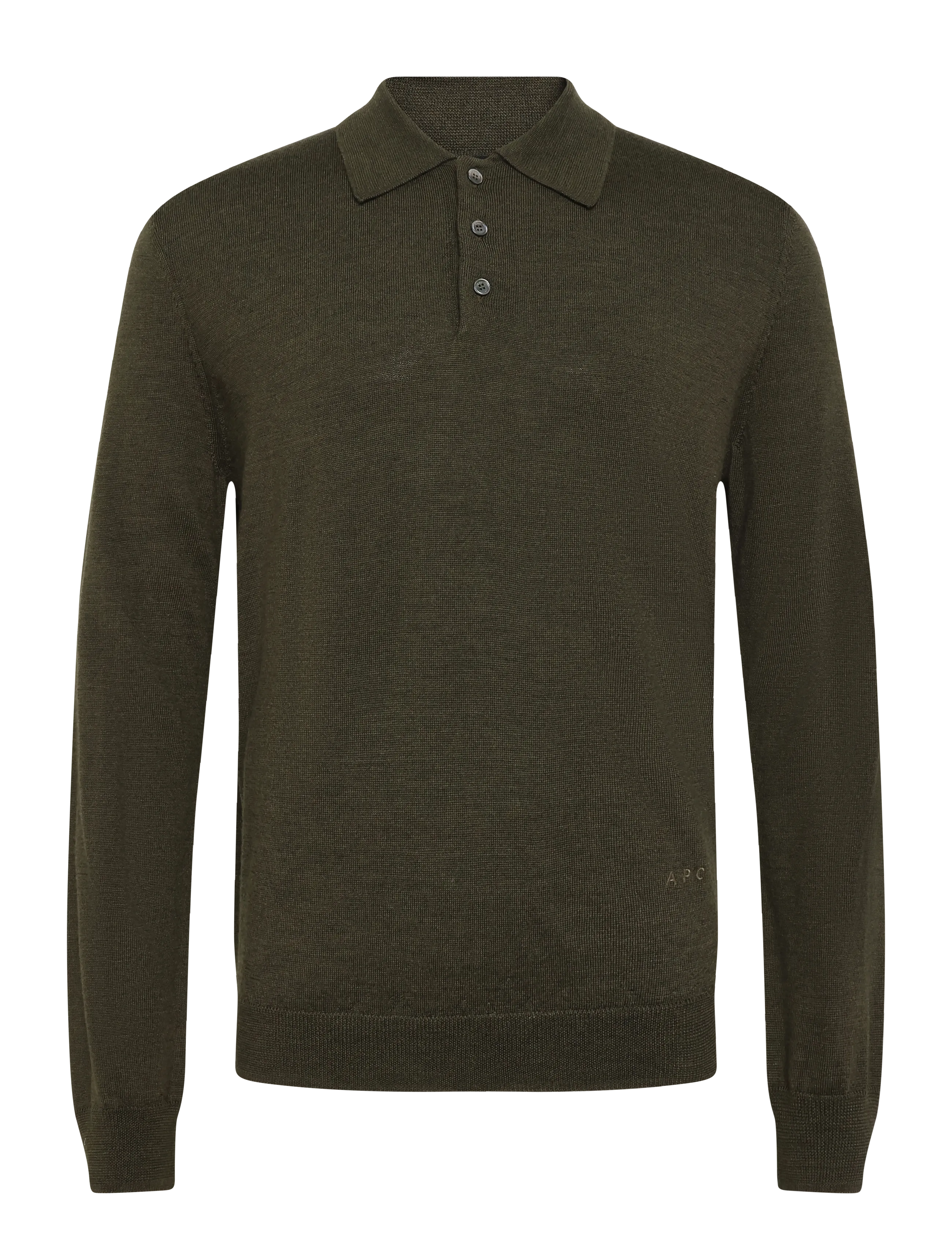 A.P.C. polo riou - Pikéer - DARK GREEN / khaki/green