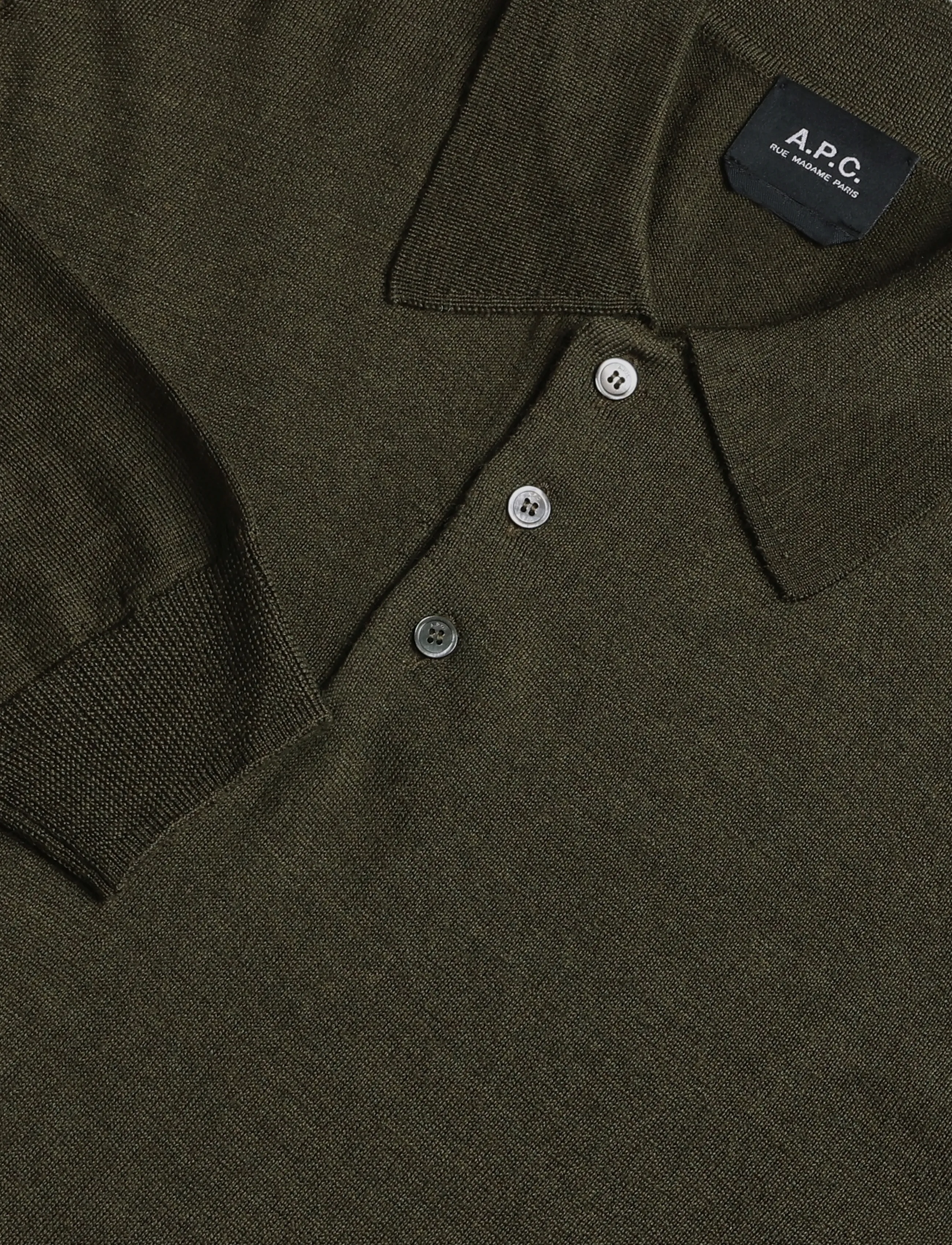 A.P.C. - polo riou - dark green - 2