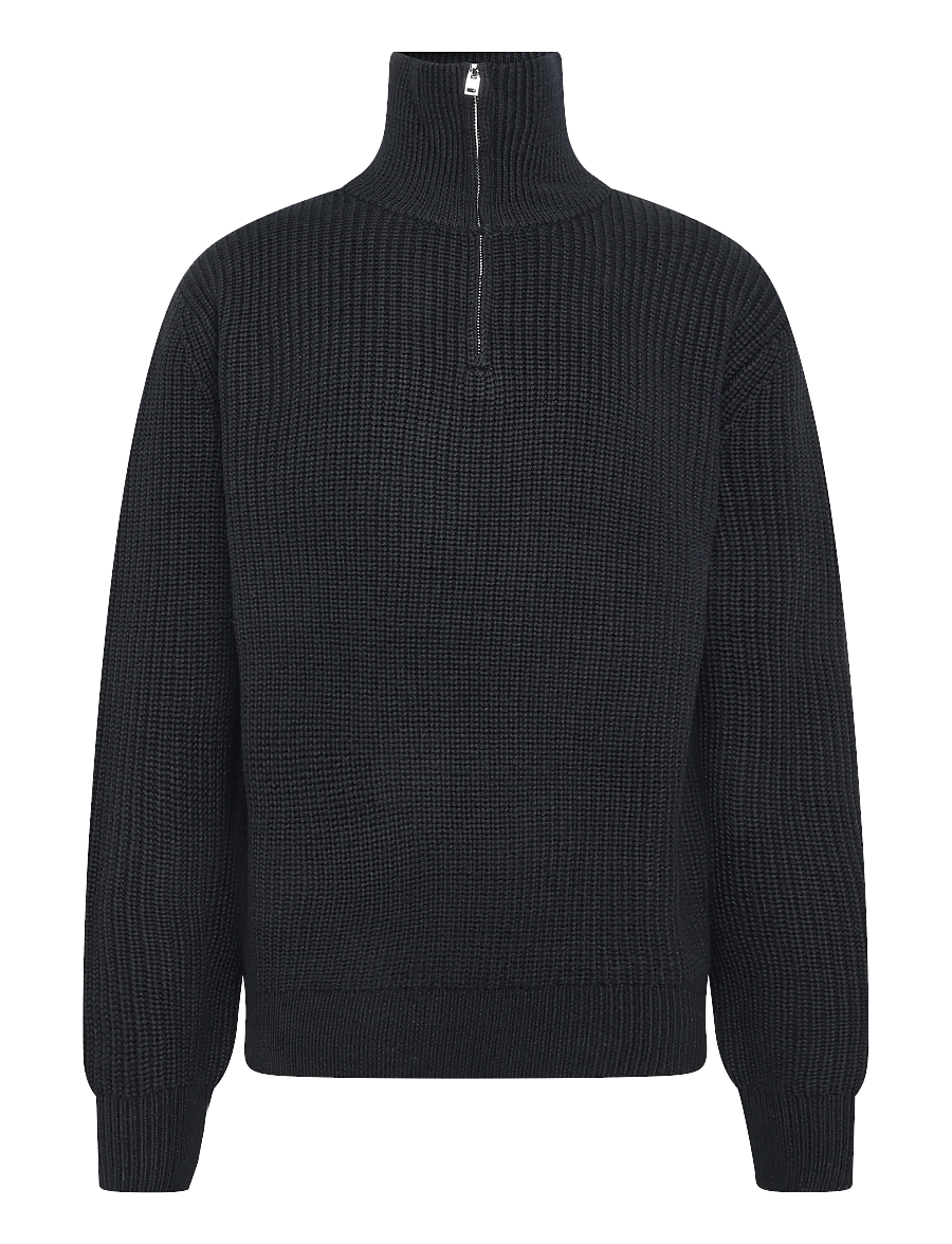 A.P.C. - pull camionneur daniel - half zip-tröjor - dark navy - 0