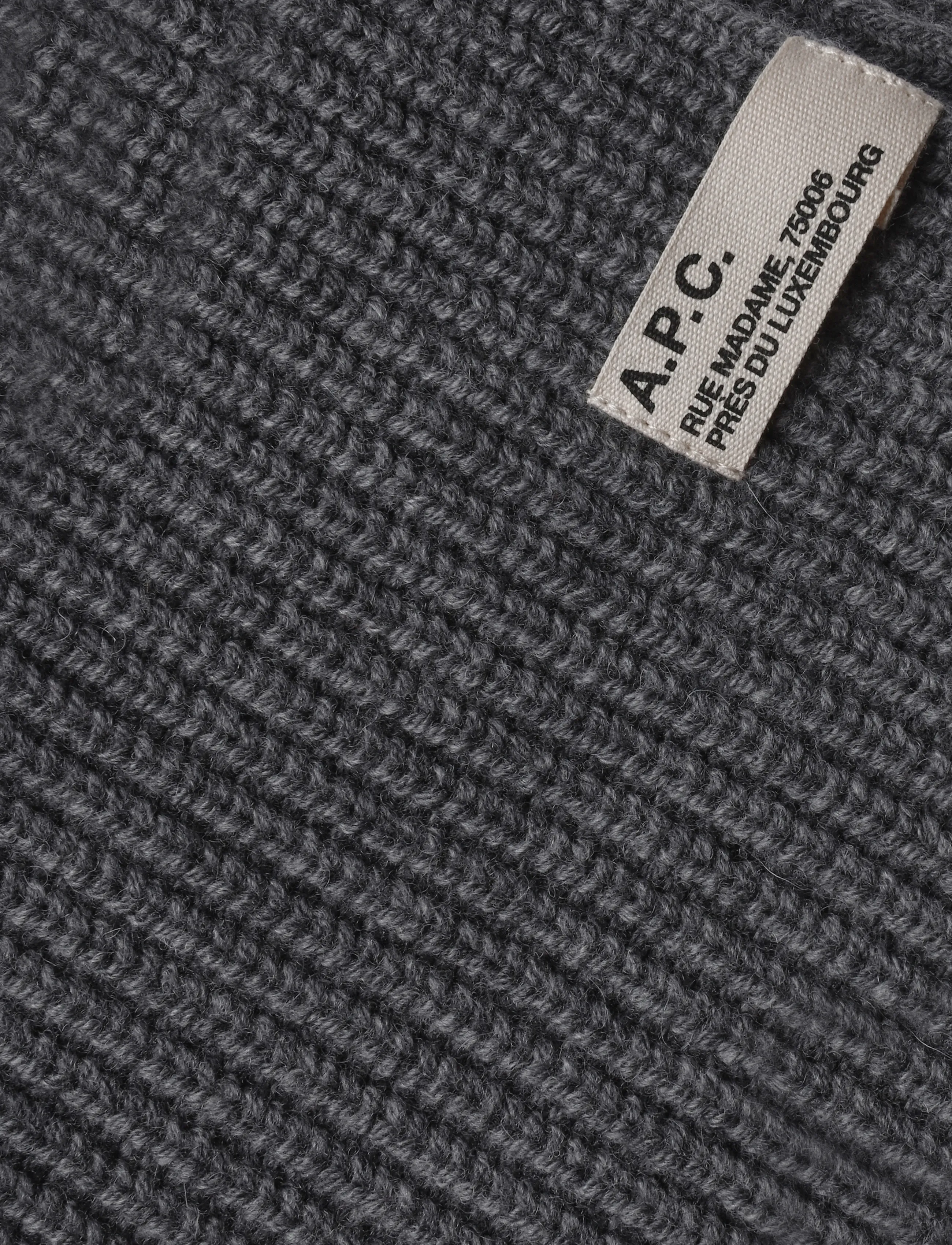 A.P.C. - echarpe sasha - vetrartreflar - anthracite - 2