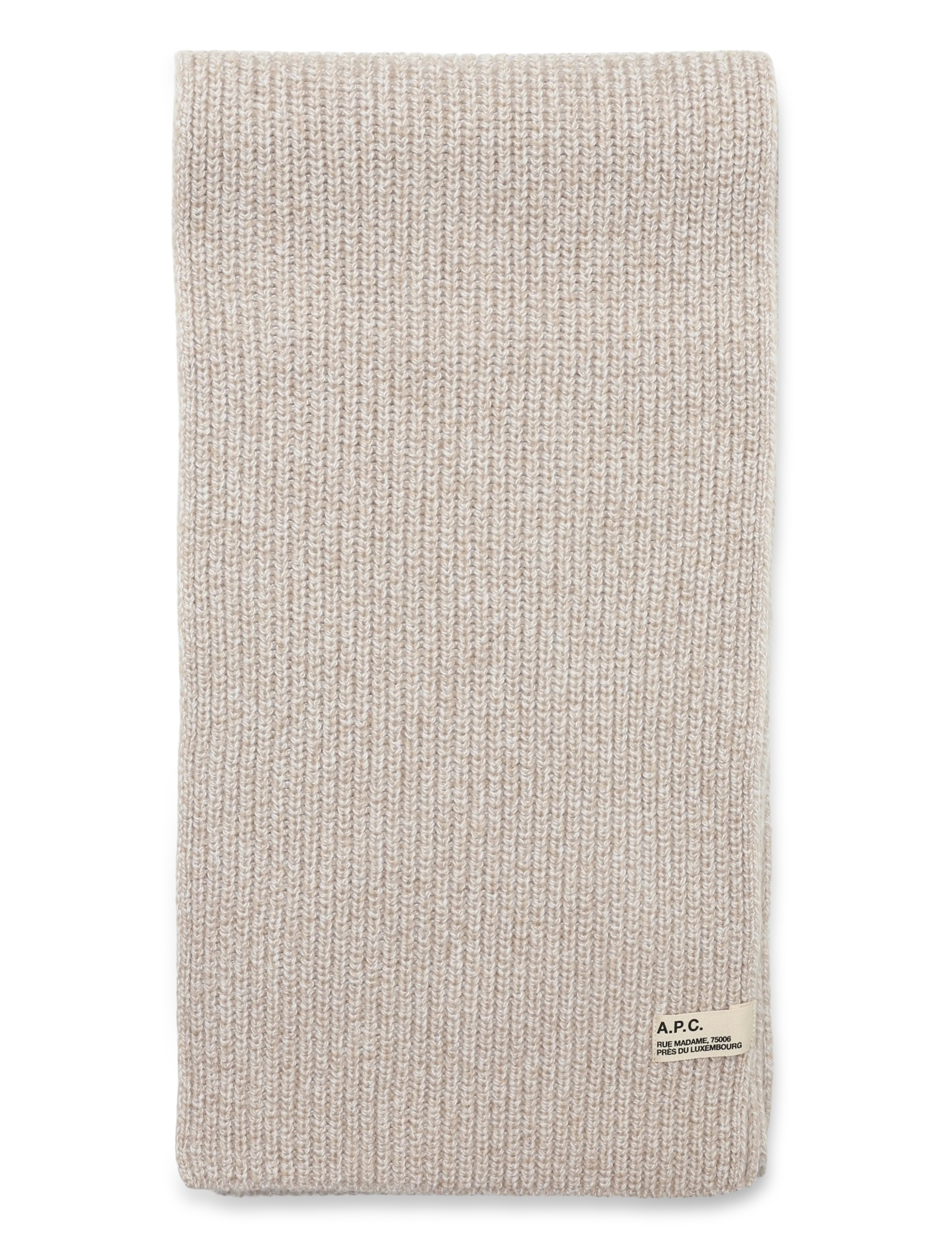 A.P.C. - echarpe sasha - heathered beige - 1