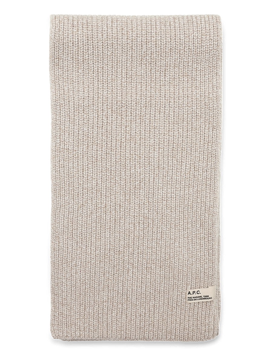 A.P.C. - echarpe sasha - talvesallid - heathered beige - 1