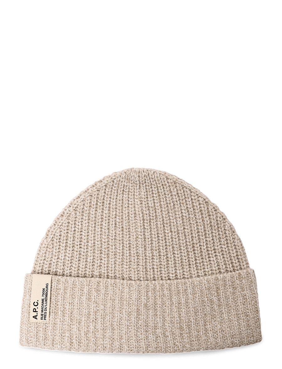 A.P.C. - bonnet noa - mützen - heathered beige - 0