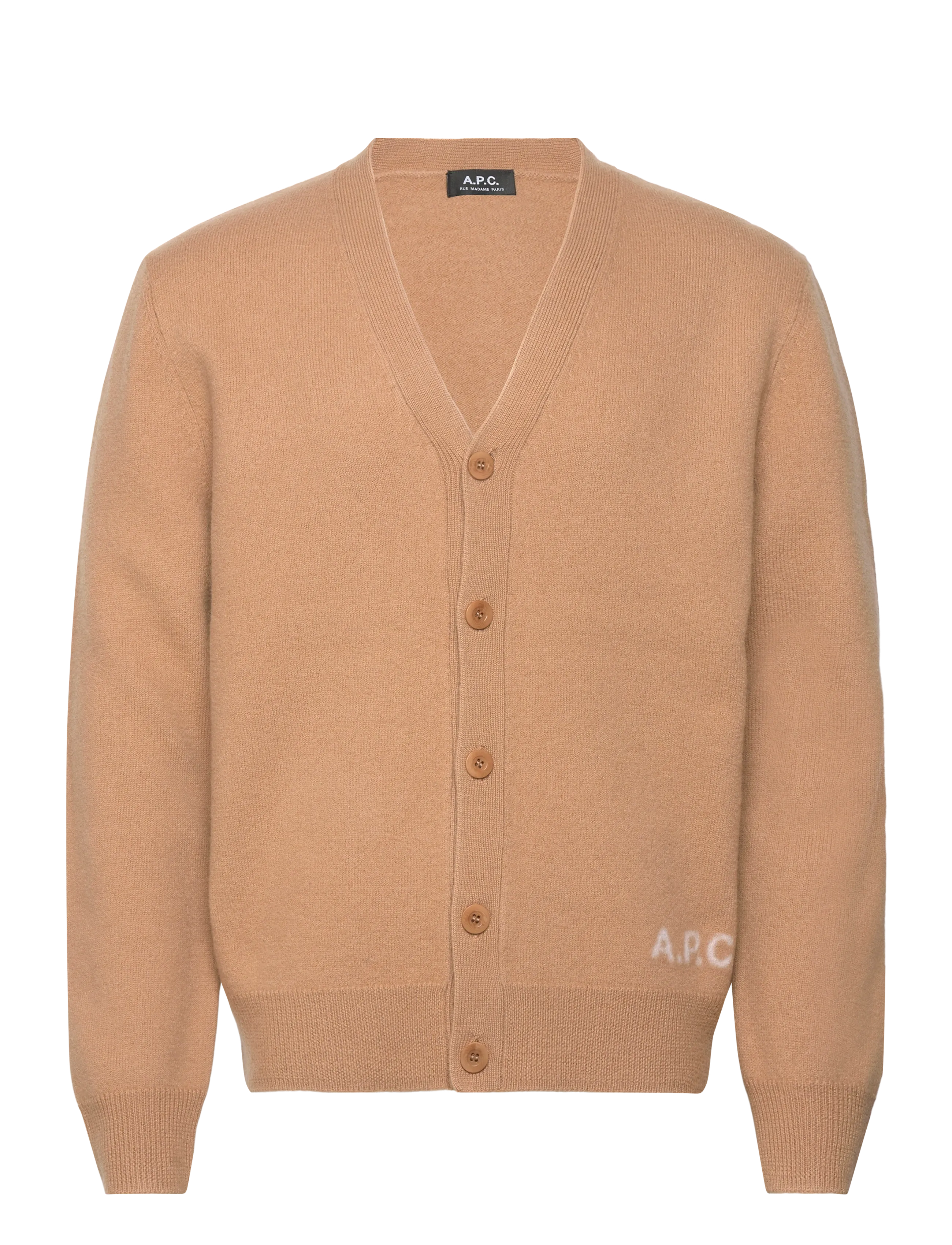 A.P.C. Cardigan Kenny, S, Knitwear, Beige - Cardigans, Männerswear