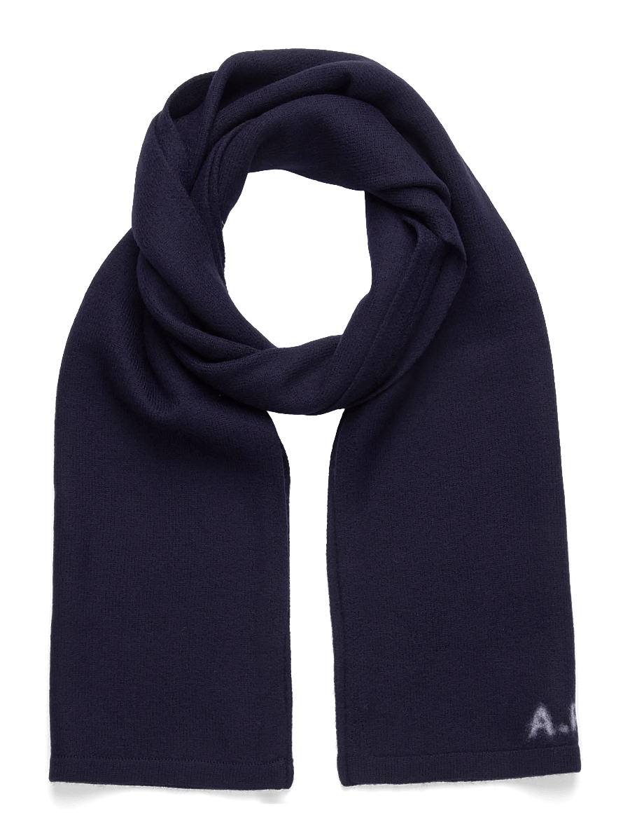 A.P.C. - scarf william - hverdags stil - dark navy - 0