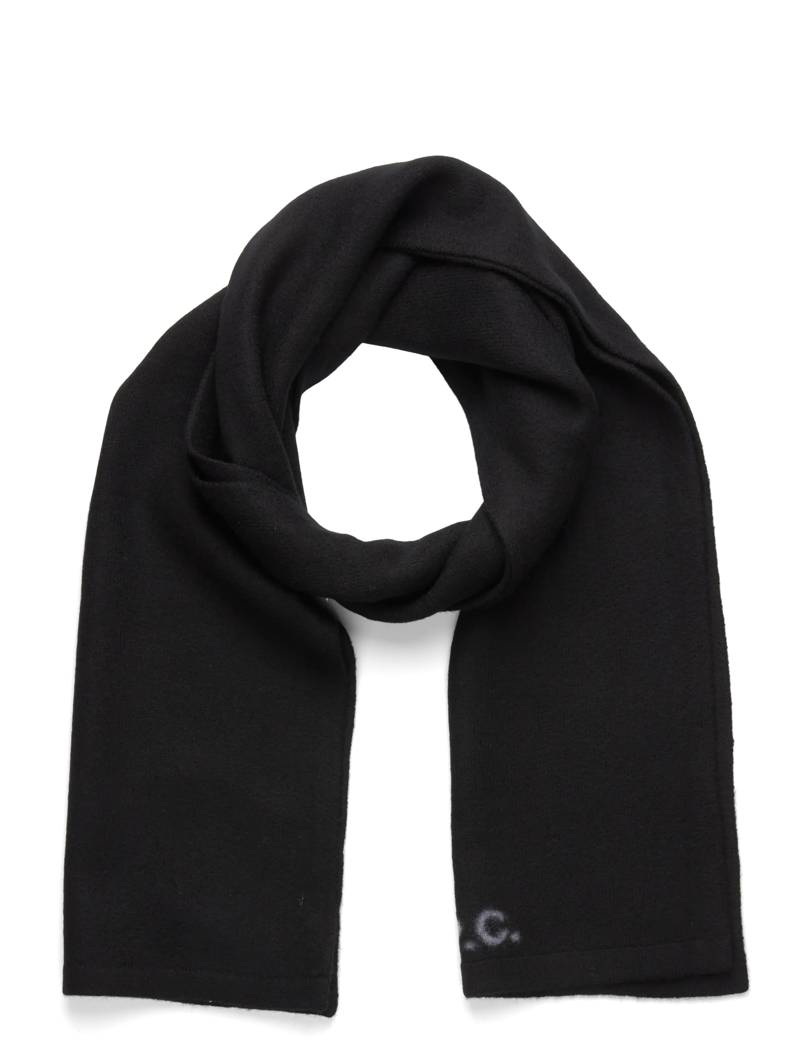 A.P.C. Scarf William, One Size, Black, Tørklæder > Vintertørklæder, Dame