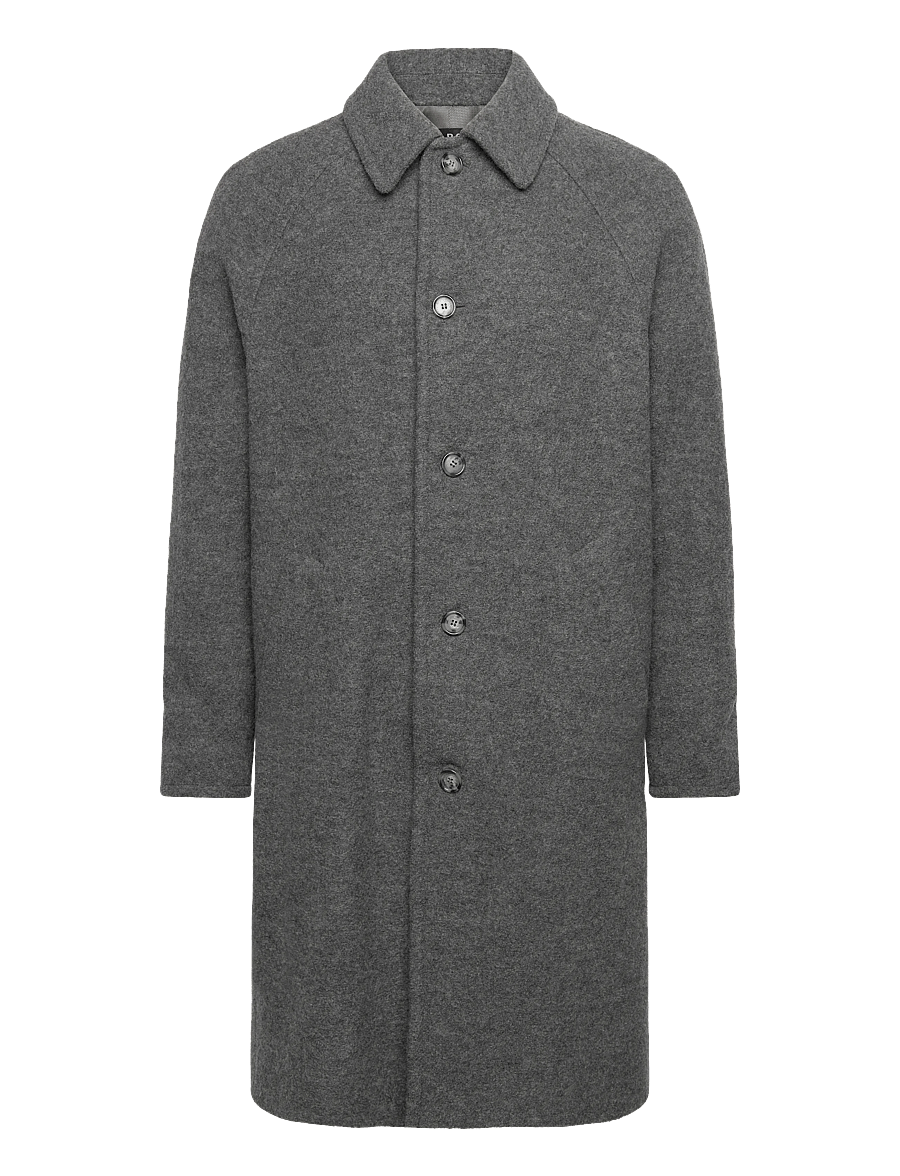 A.P.C. - Coat Gaston - wollmäntel - gris chine - 0